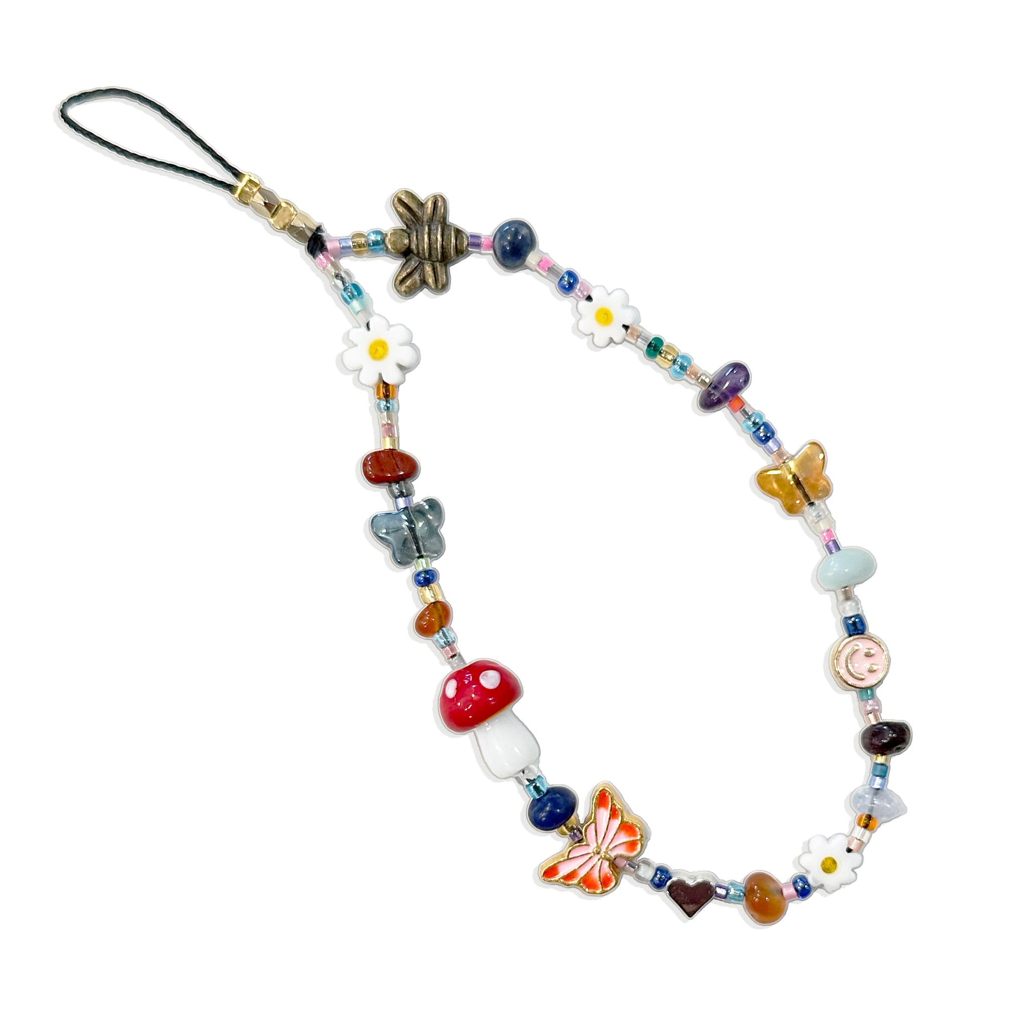 A Charmed Life Phone Wrist Strap - Garden Charm