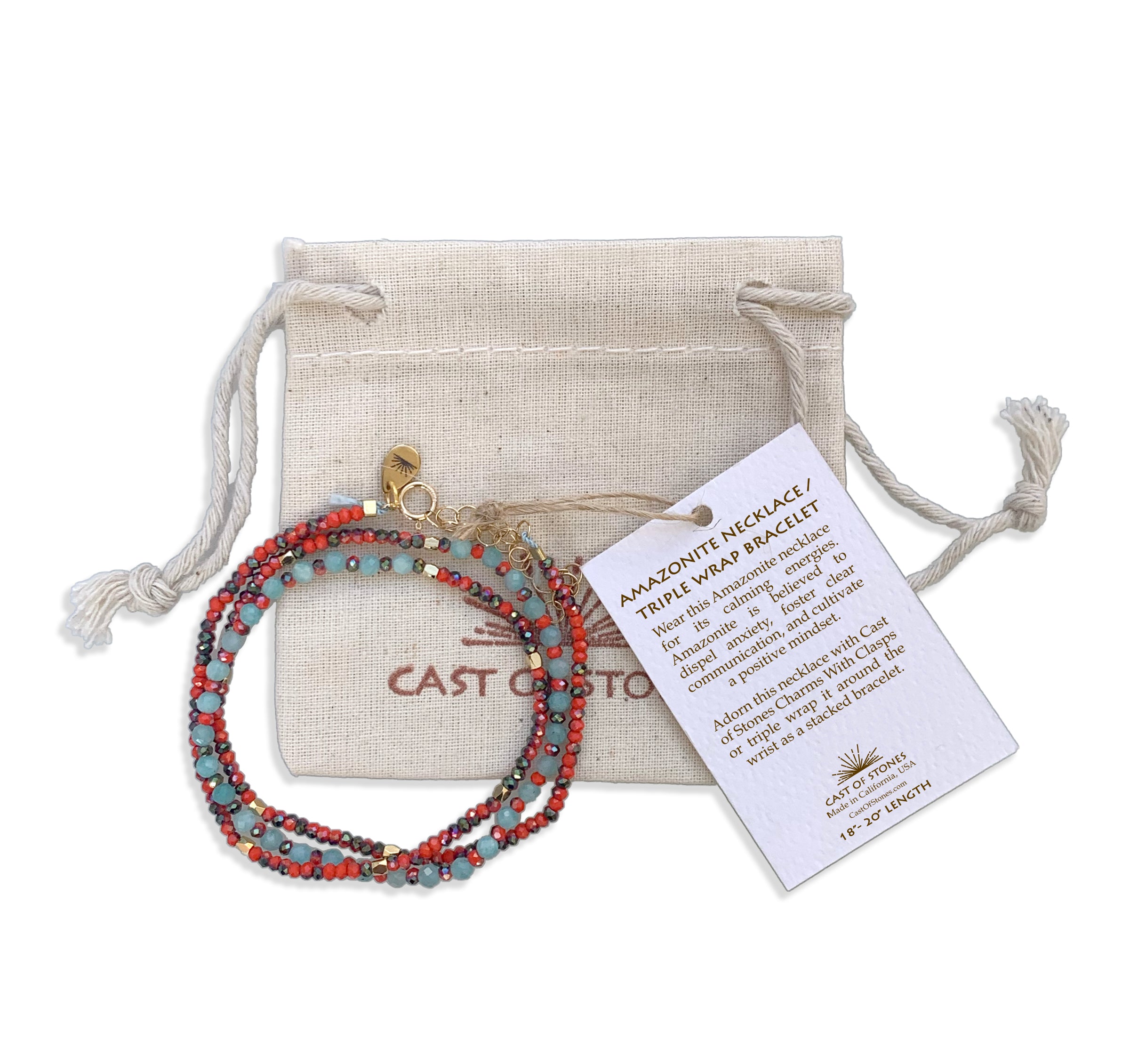Cast-of-Stones-Amazonite-Gemstone-Necklace-with-Pouch
