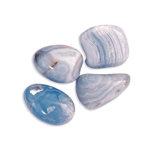 Blue Lace Agate Tumbled Stone