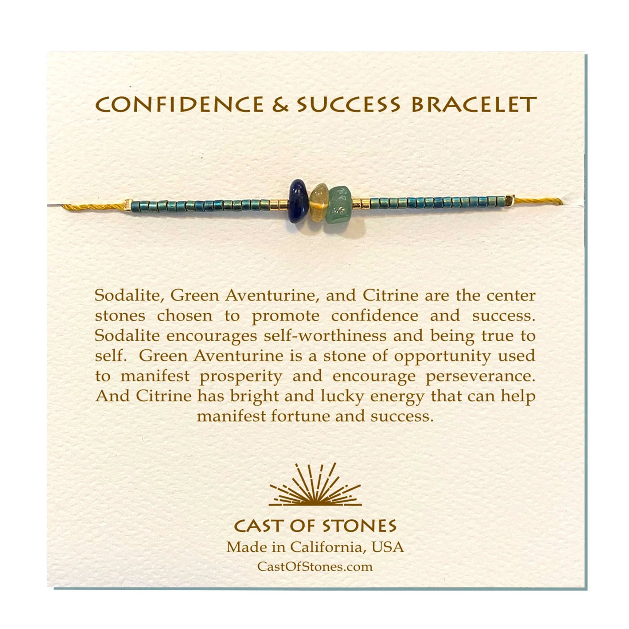 Confidence & Success Gemstone Bracelet