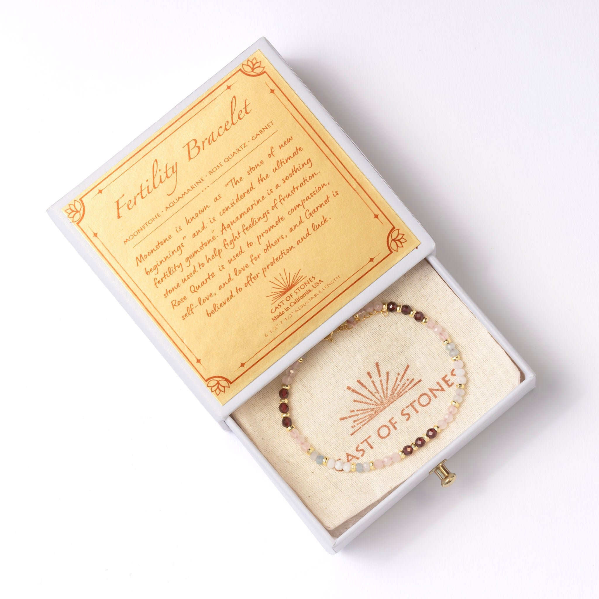 Fertility Faceted Gemstone Bracelet