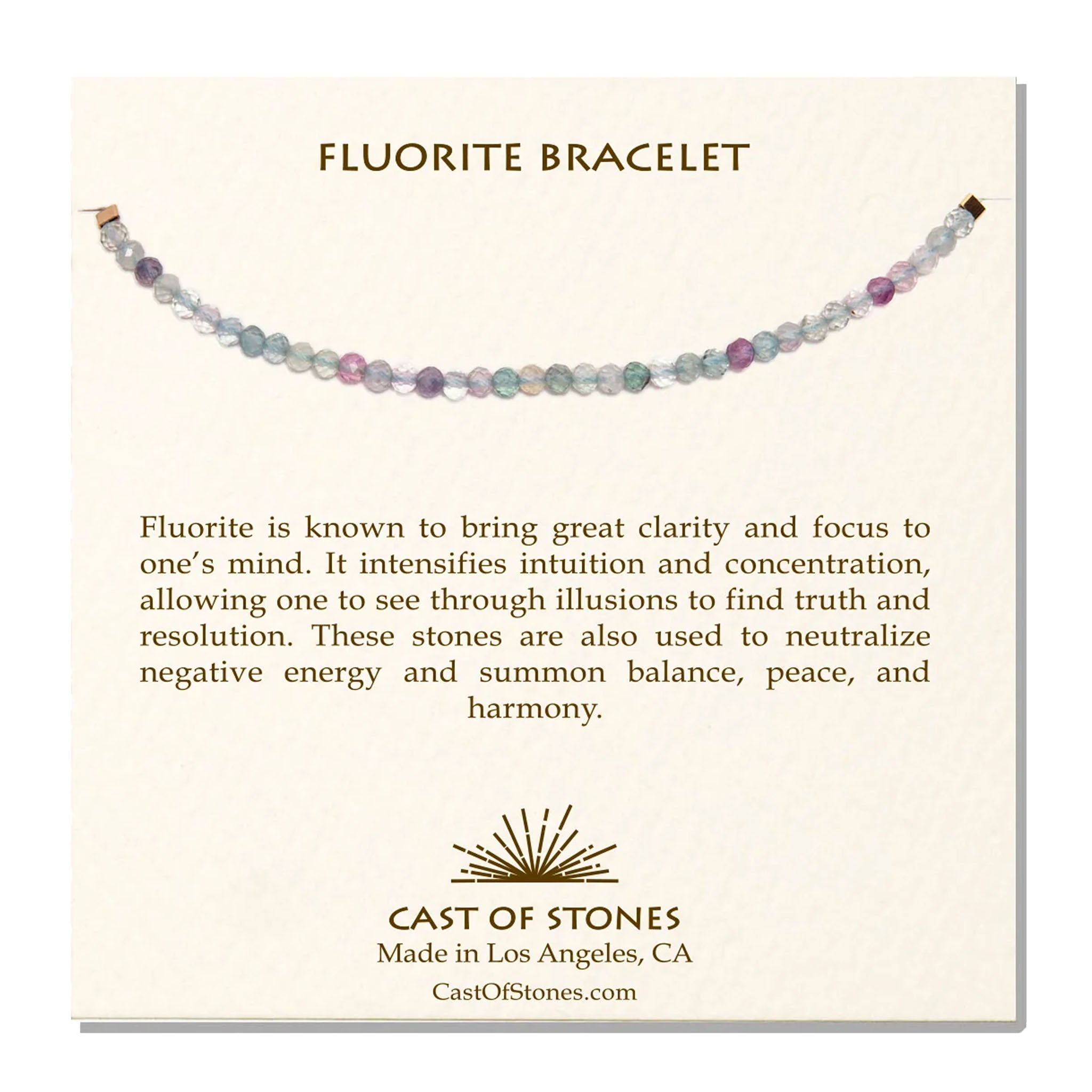 Fluorite Gemstone Bracelet