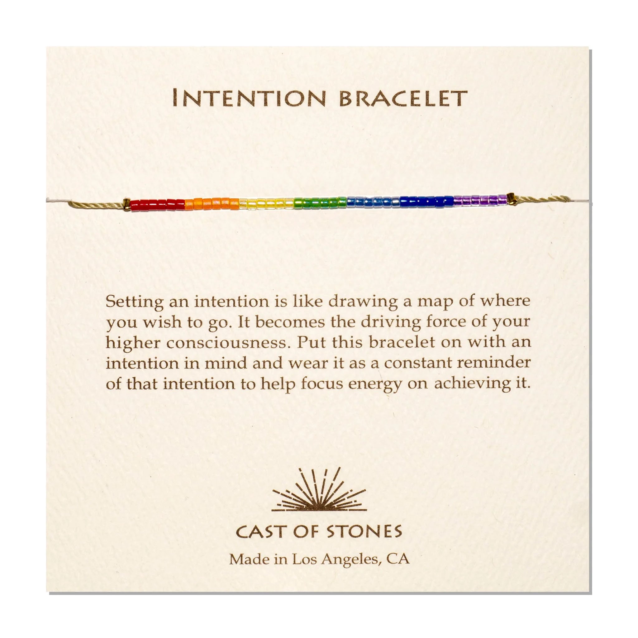 Intention Bracelet - Chakra Rainbow