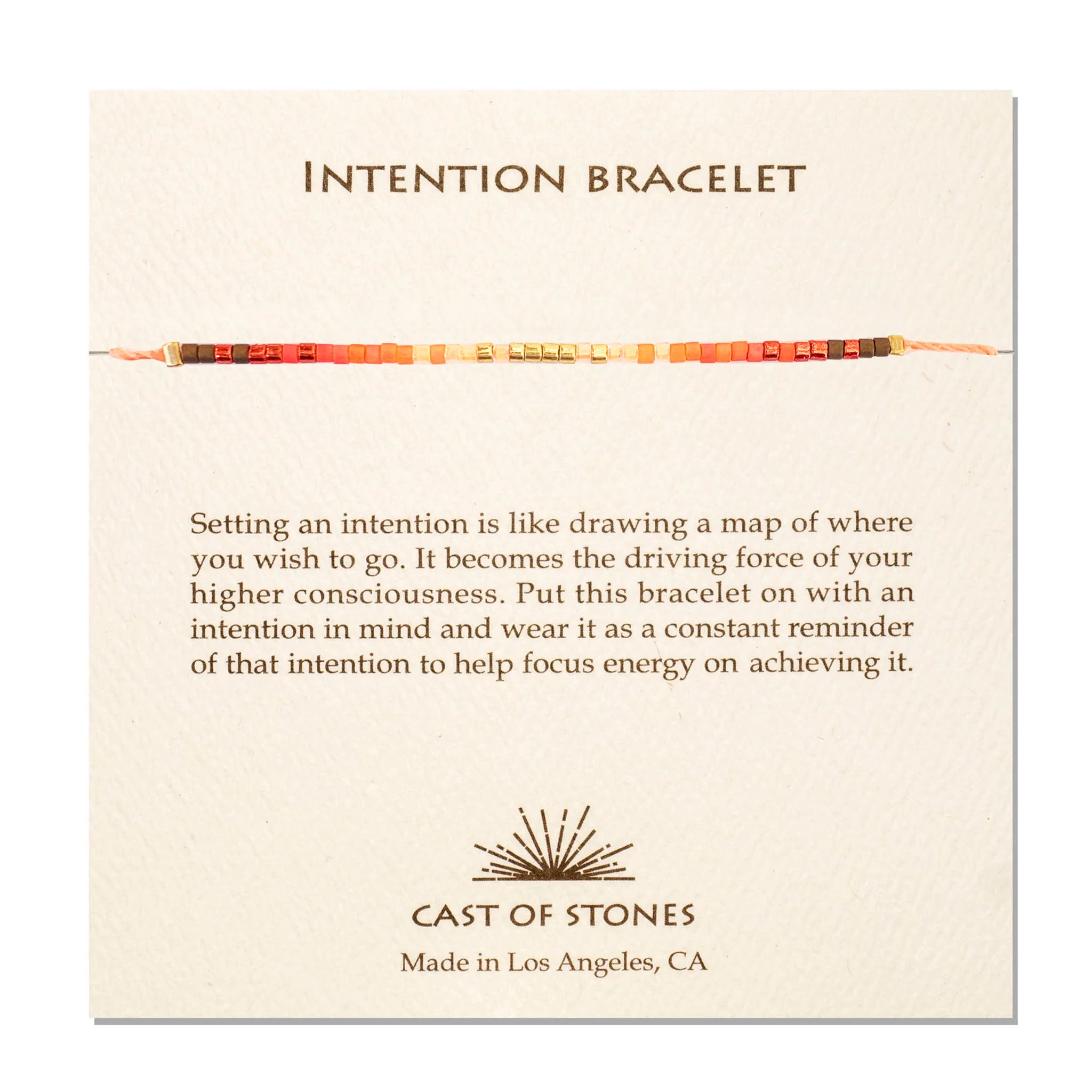 Intention Bracelet - Radiant Orange