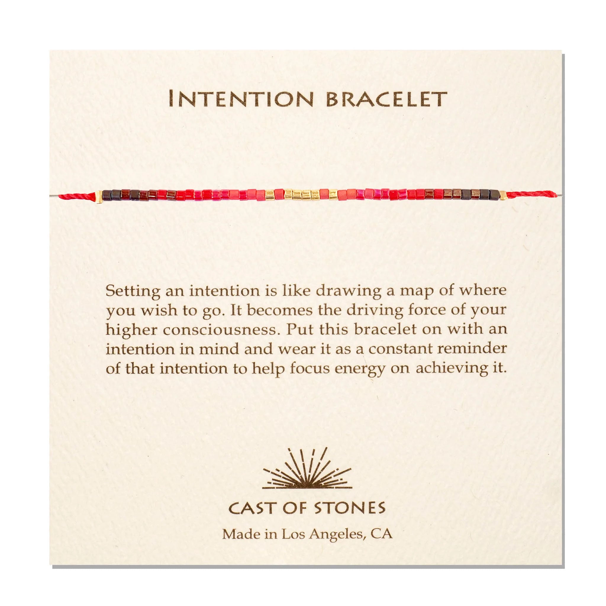 Intention Bracelet - Radiant Red