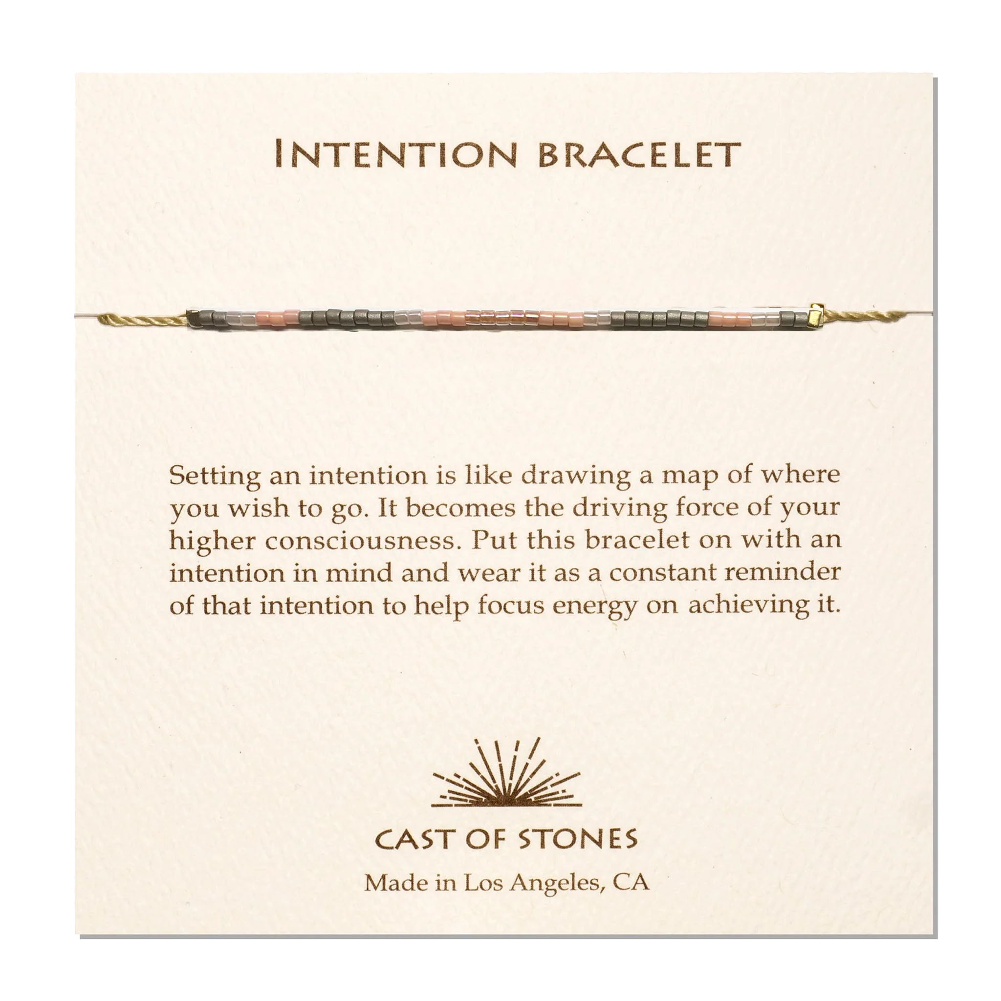 Intention Bracelet - Rose Pink