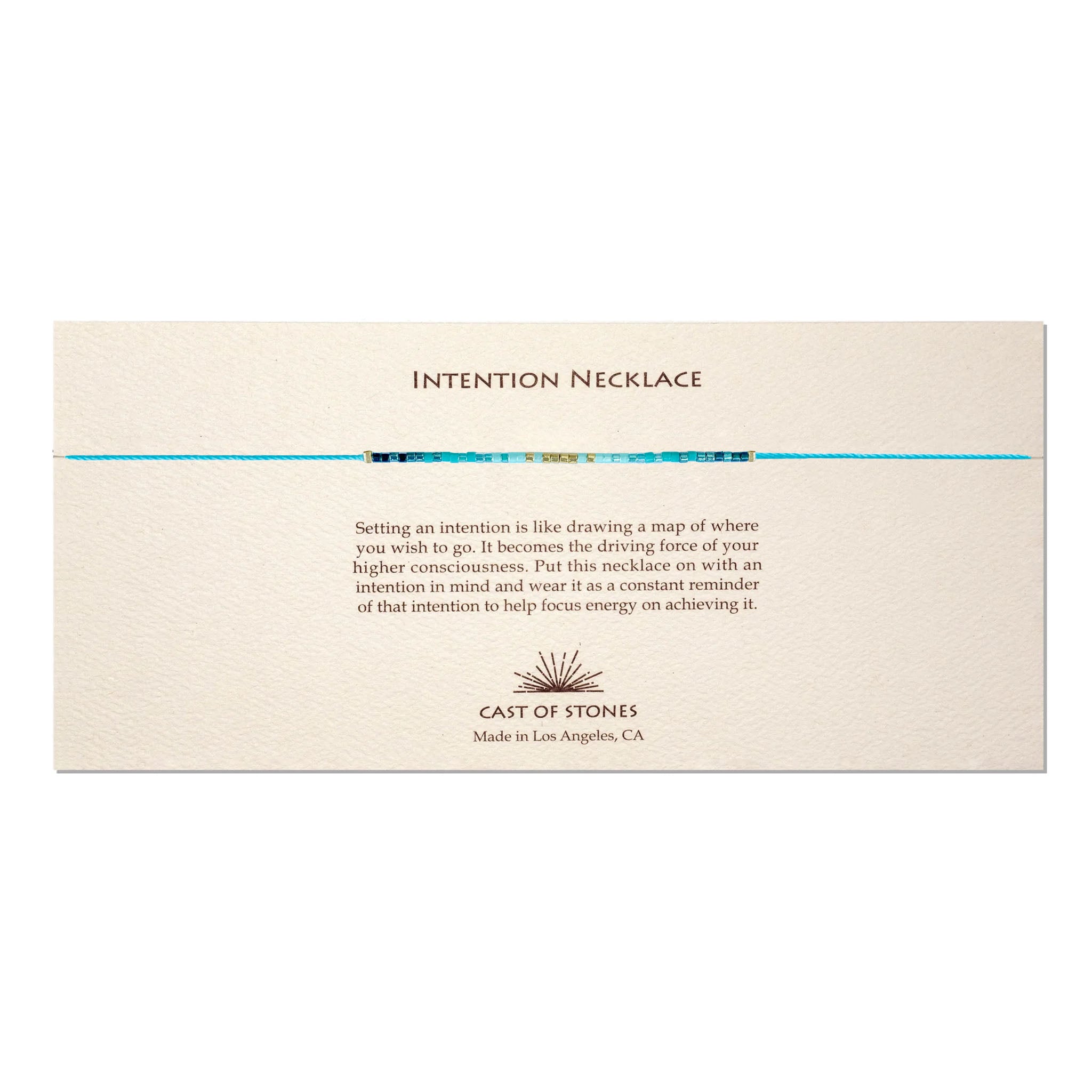 Intention Necklace - Radiant Aqua