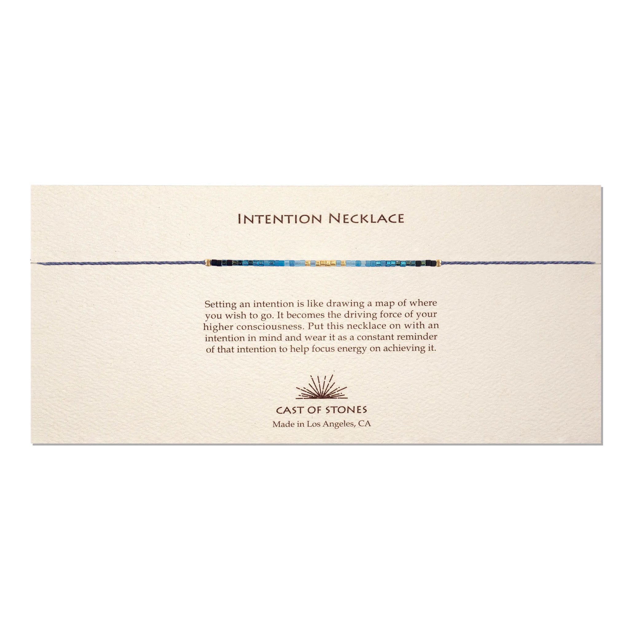 Intention Necklace - Radiant Blue