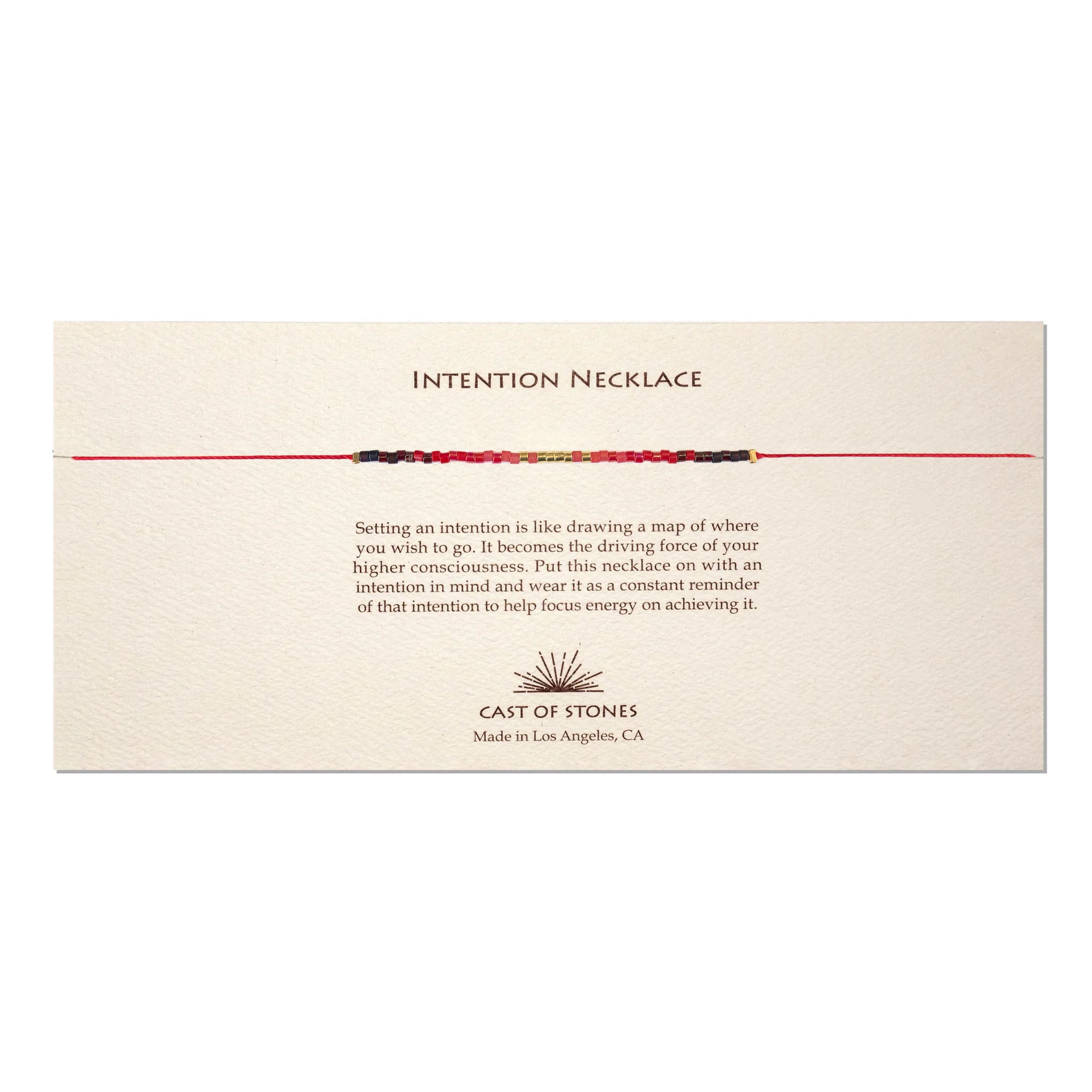 Intention Necklace - Radiant Red