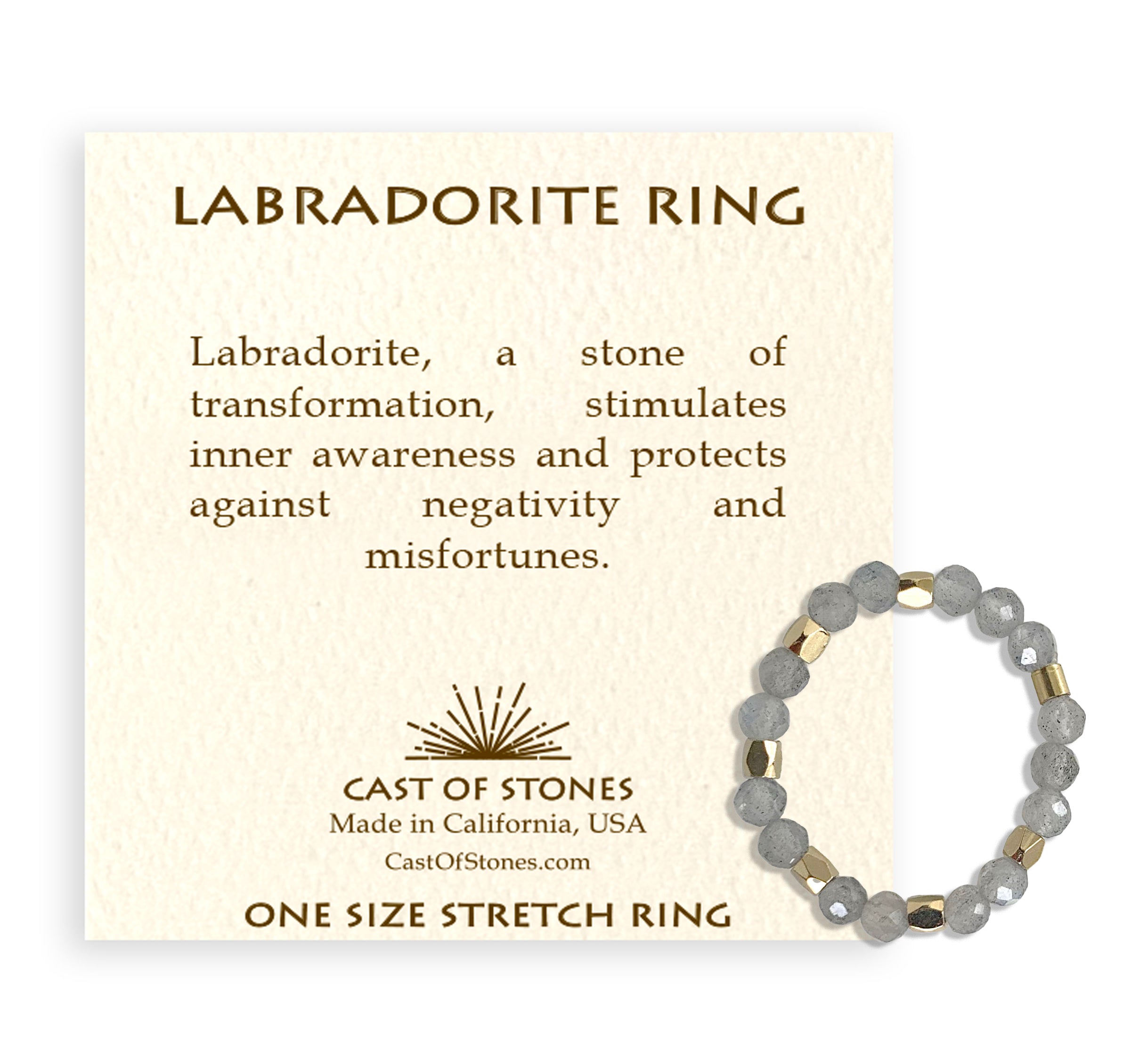 Labradorite Gemstone Ring