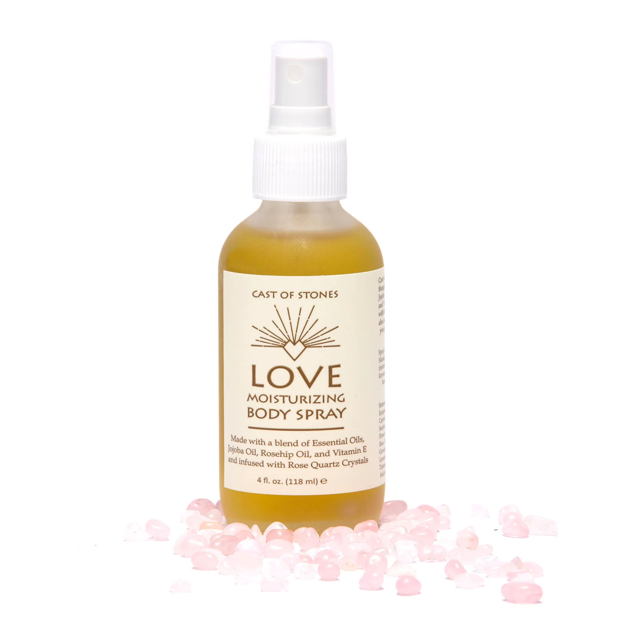 Love Moisturizing Spray with Rose Quartz Crystals