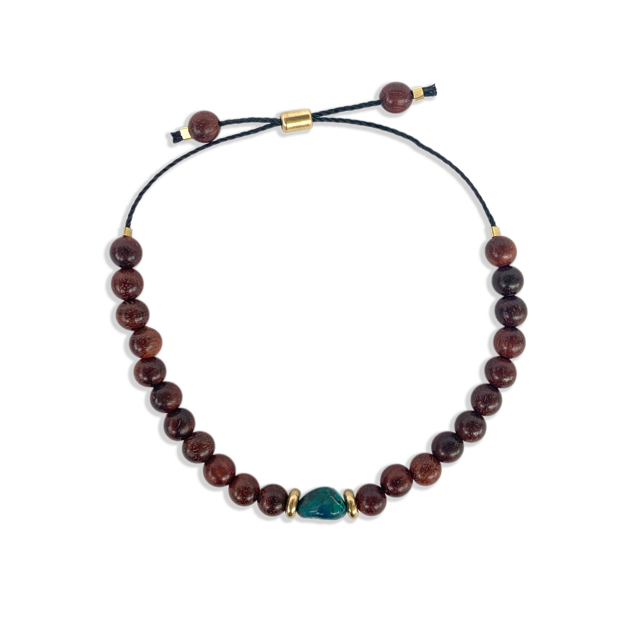 Men's Chrysocolla & Cypress Bracelet