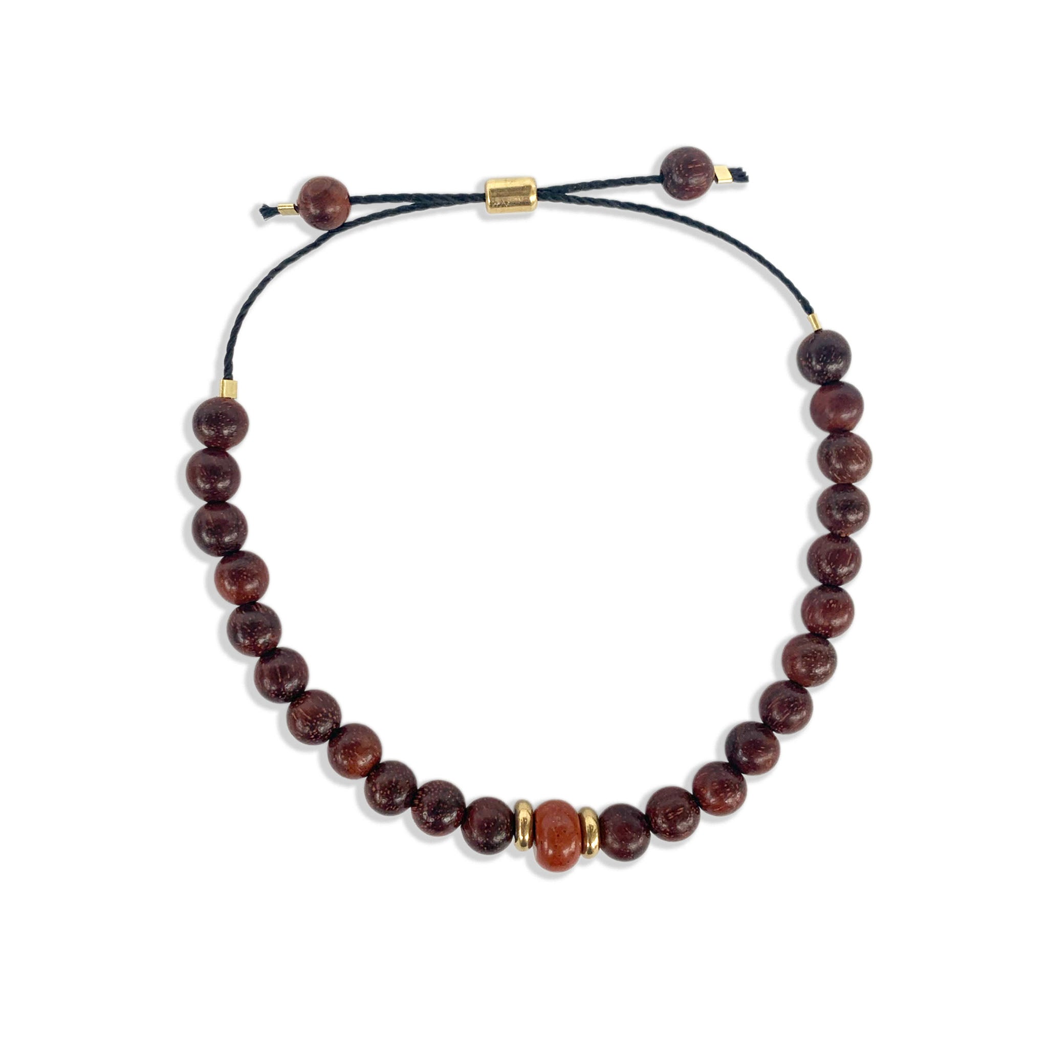 Men's Red Jasper & Cypress Bracelet