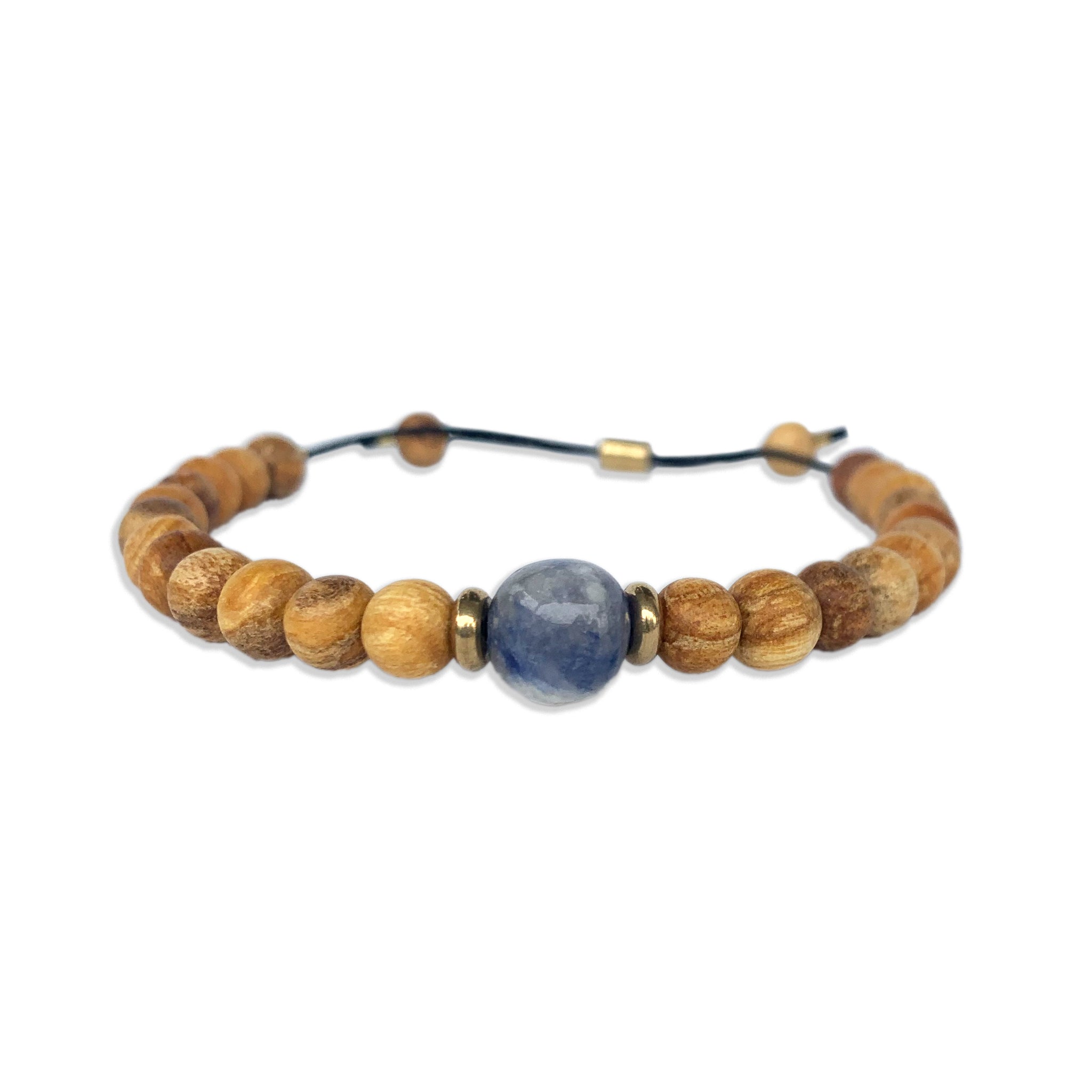 Men's Sodalite & Palo Santo Bracelet