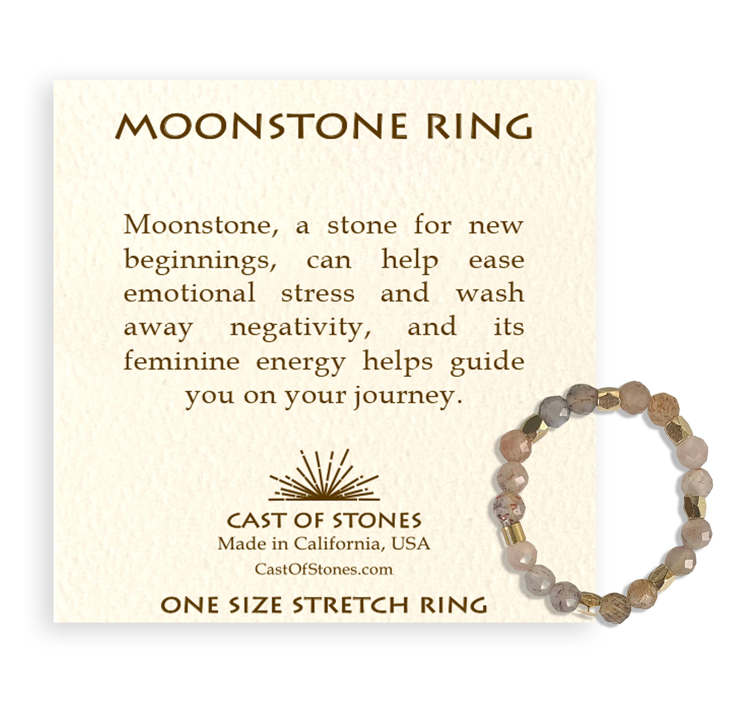 Moonstone Gemstone Ring