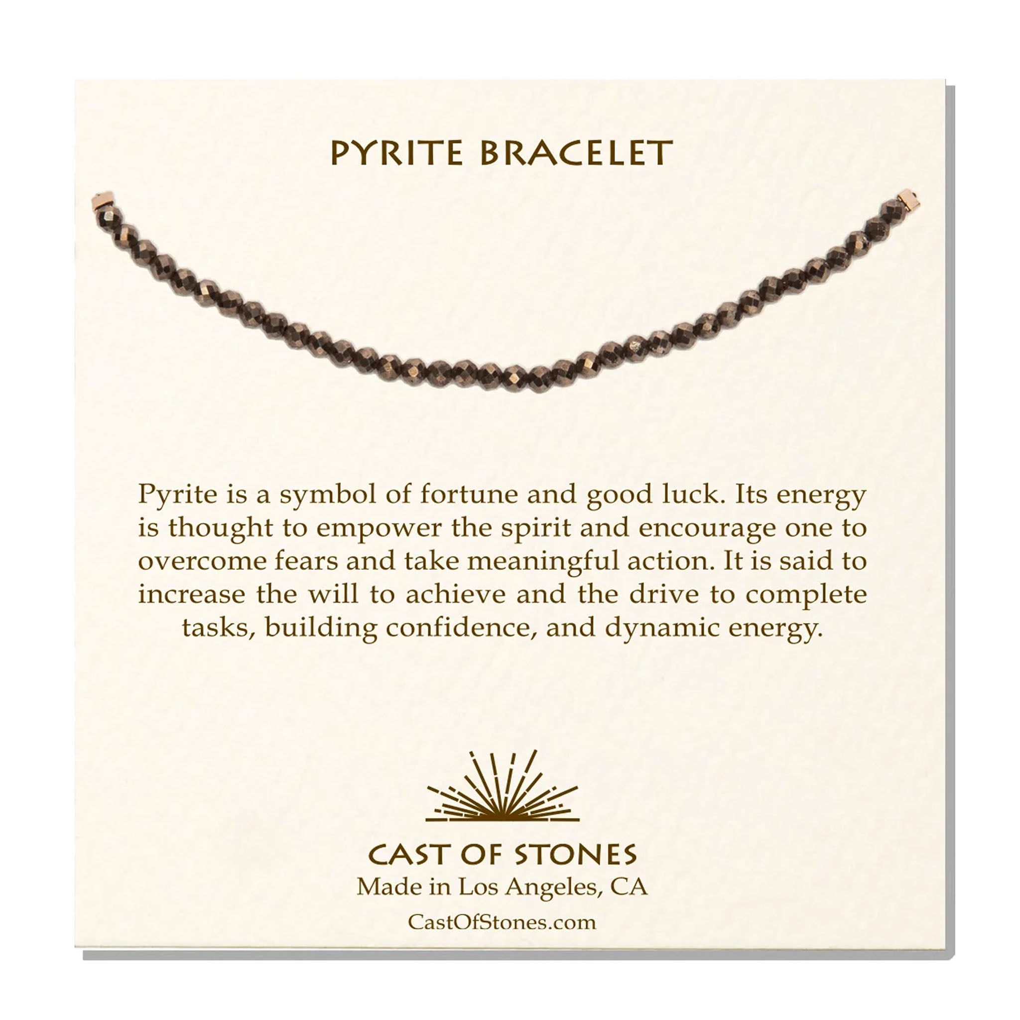 Pyrite Gemstone Bracelet