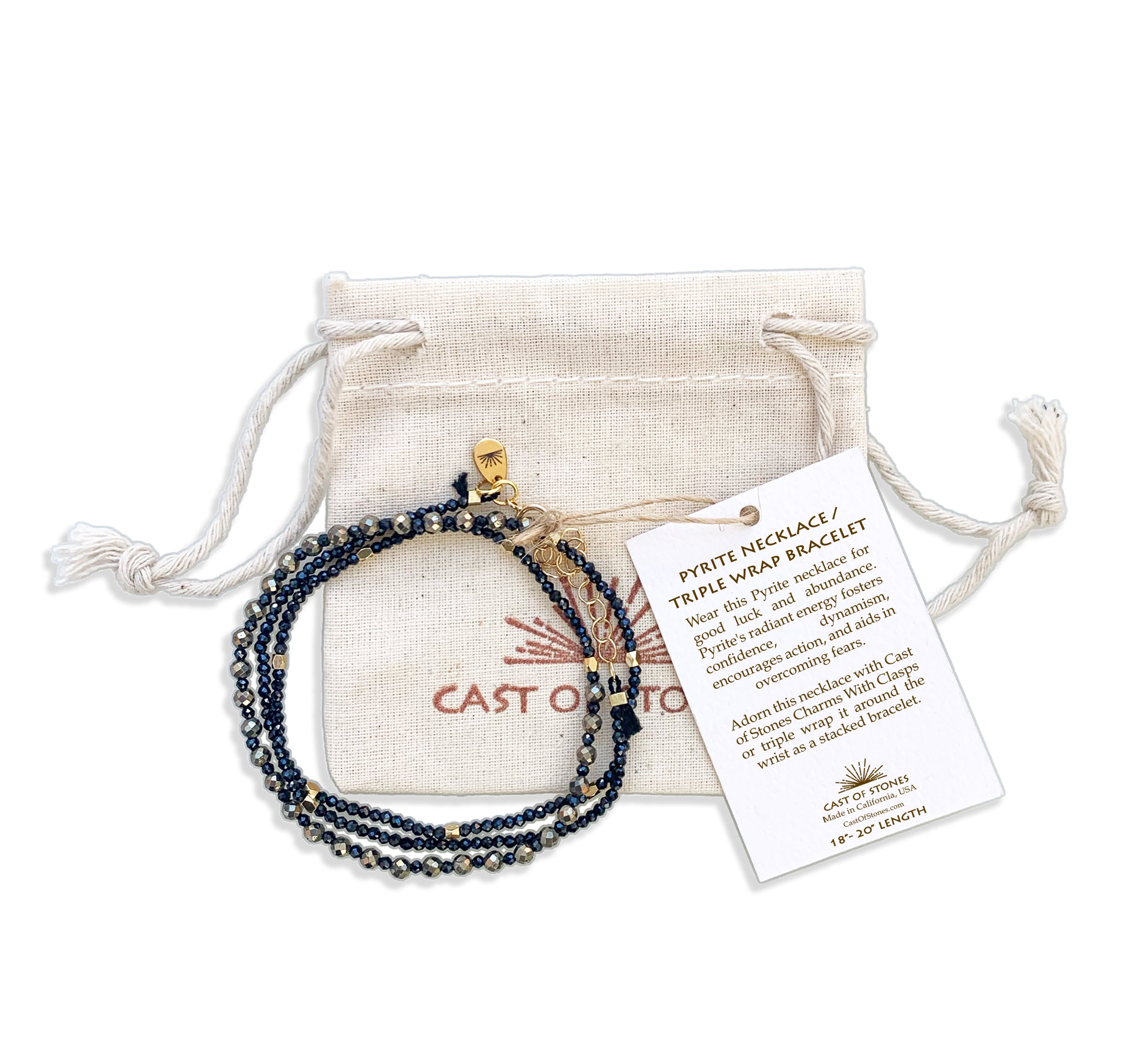 Cast-of-Stones-Pyrite-Gemstone-Necklace-with-pouch
