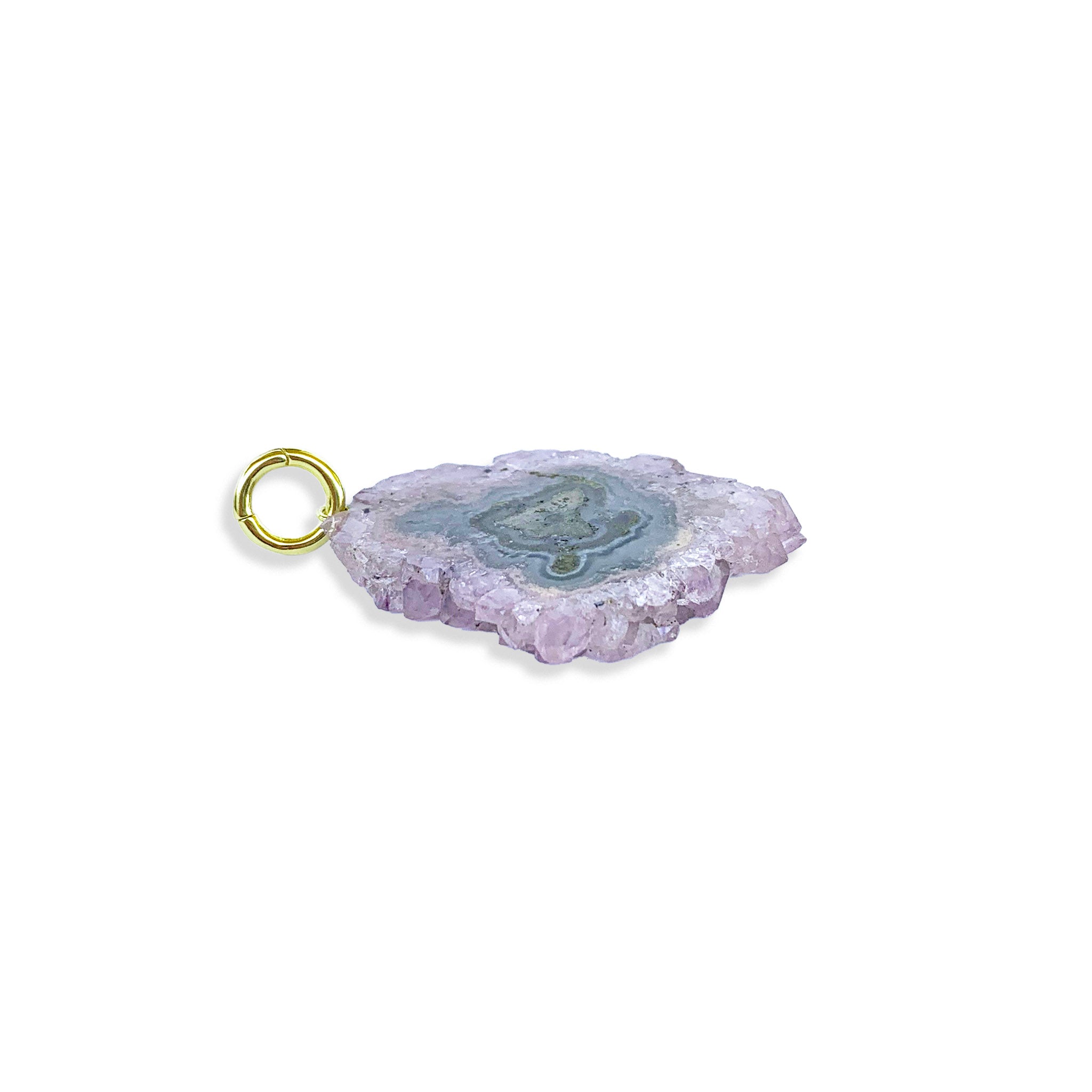Raw Stalactite Charm with Clasp