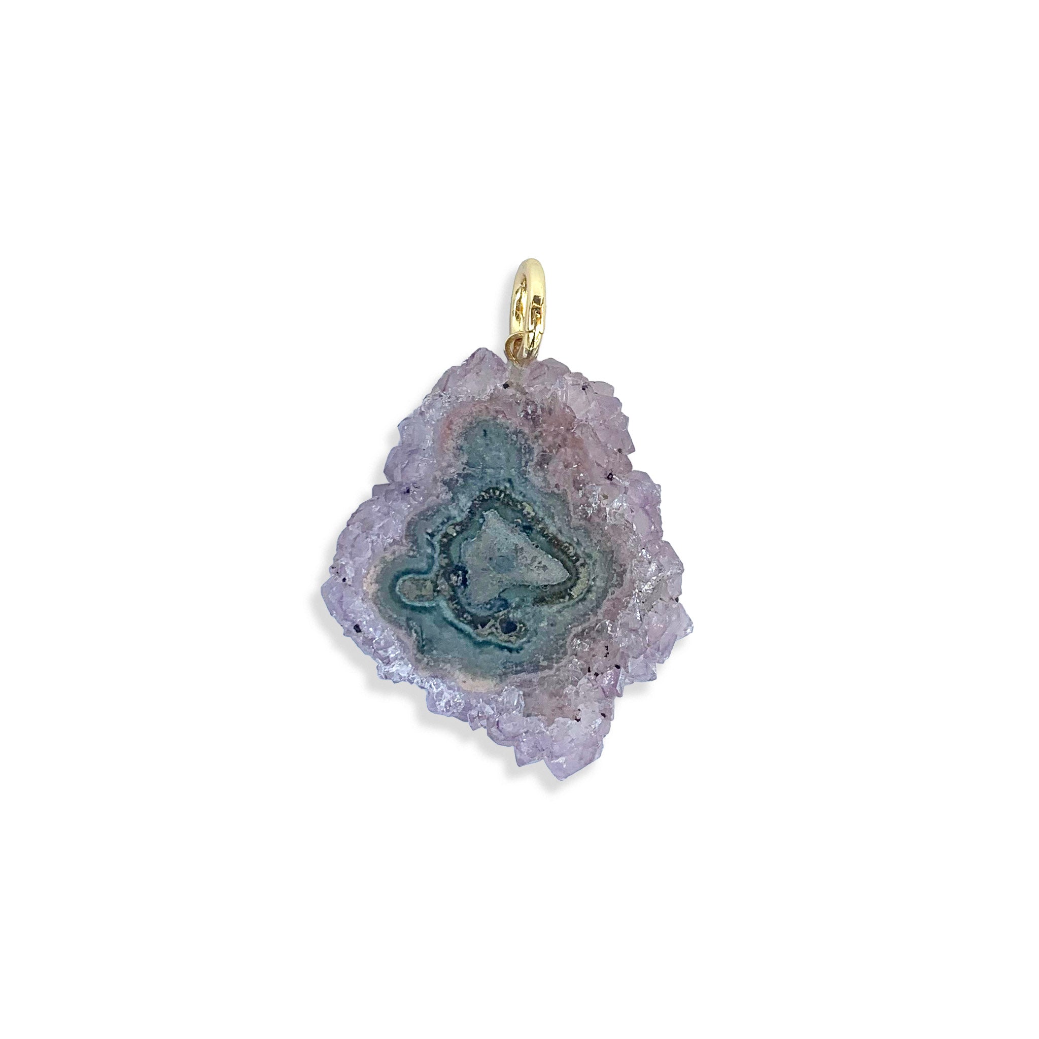 Raw Stalactite Charm with Clasp