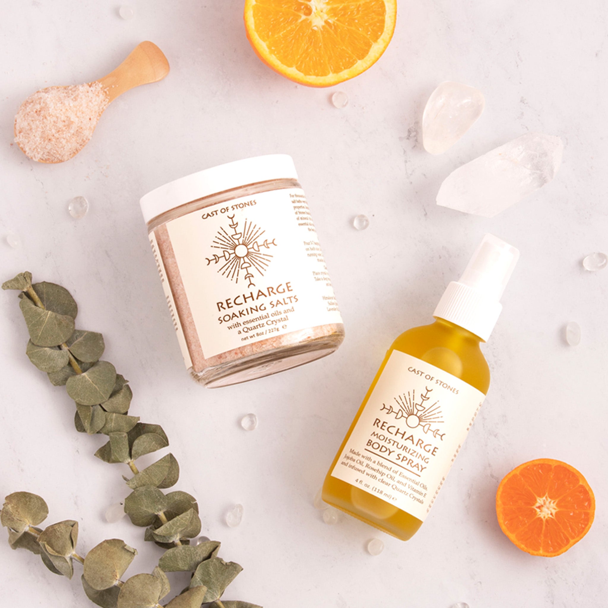 Recharge Moisturizing Spray with Clear Quartz Crystals