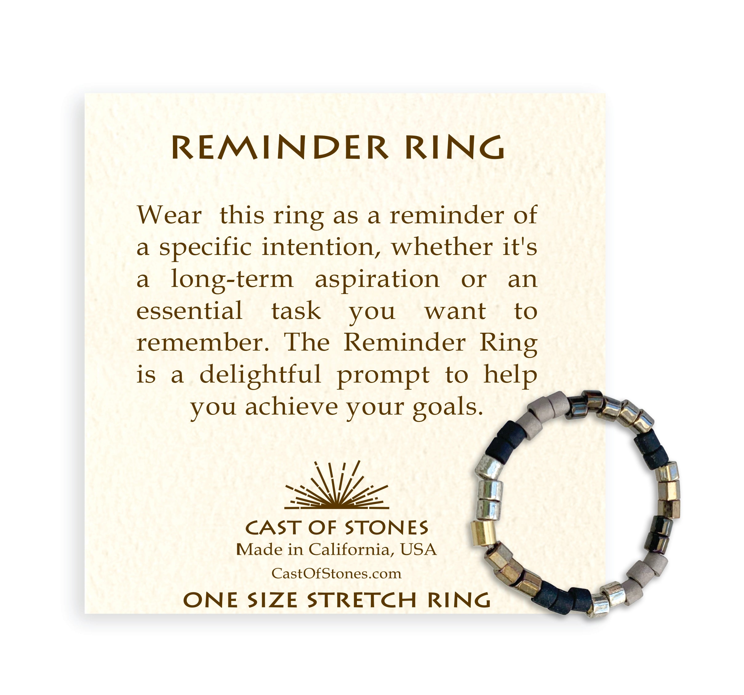 Reminder Ring - Dark Neutral