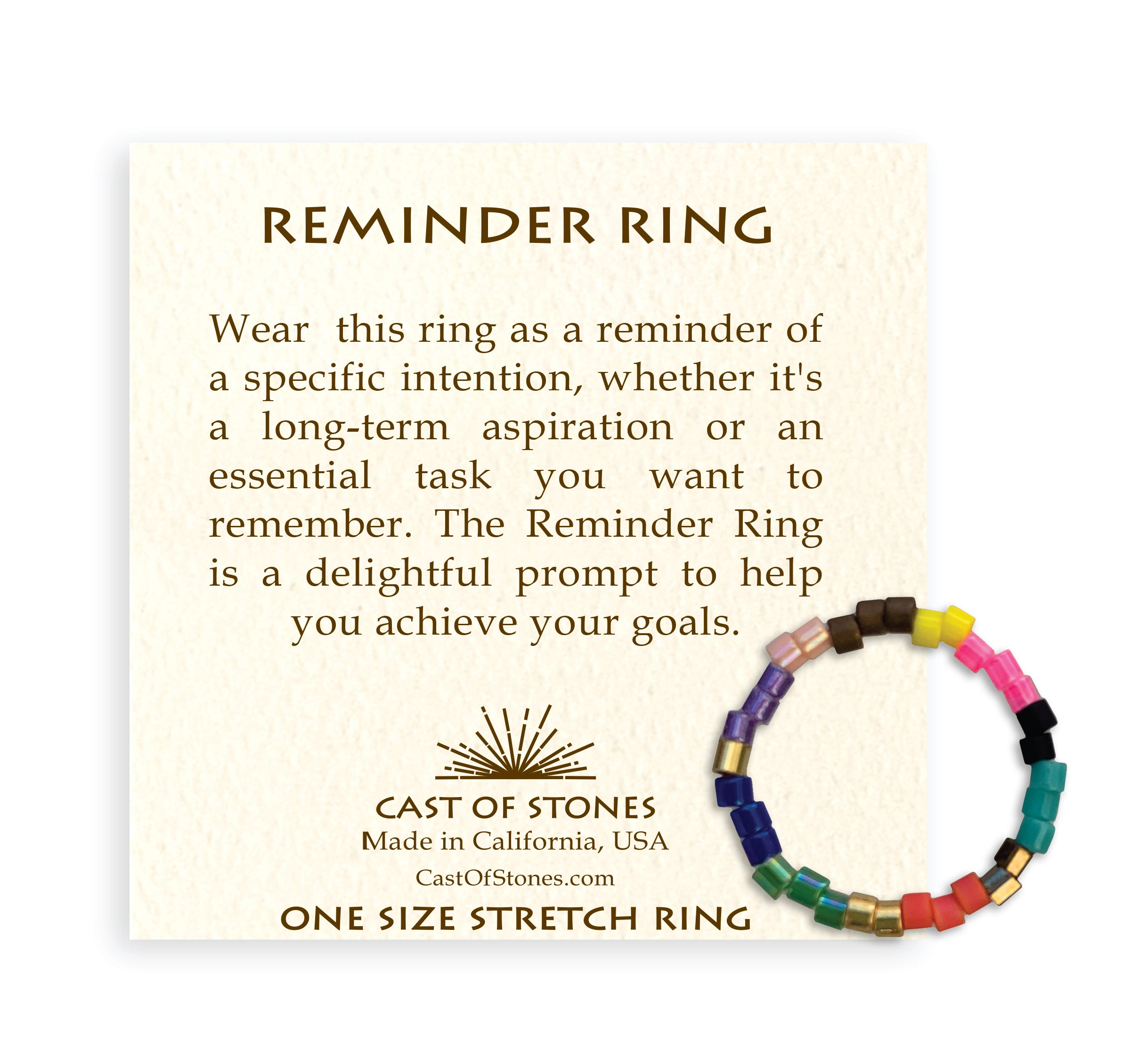 Reminder Ring - Rainbow Multi