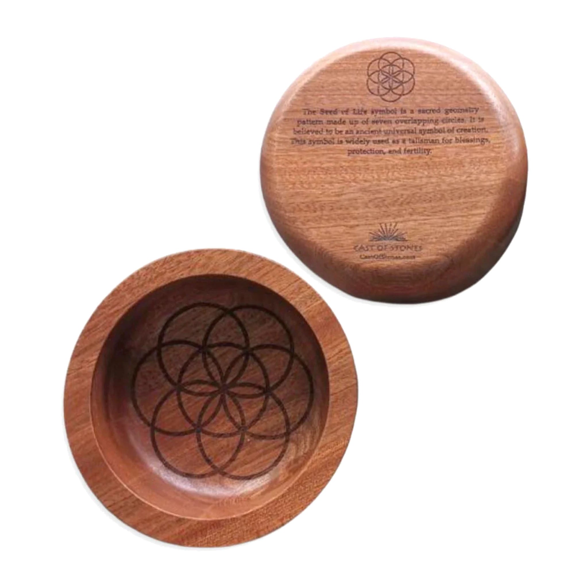 Seed of Life Bowl - Sapele Wood