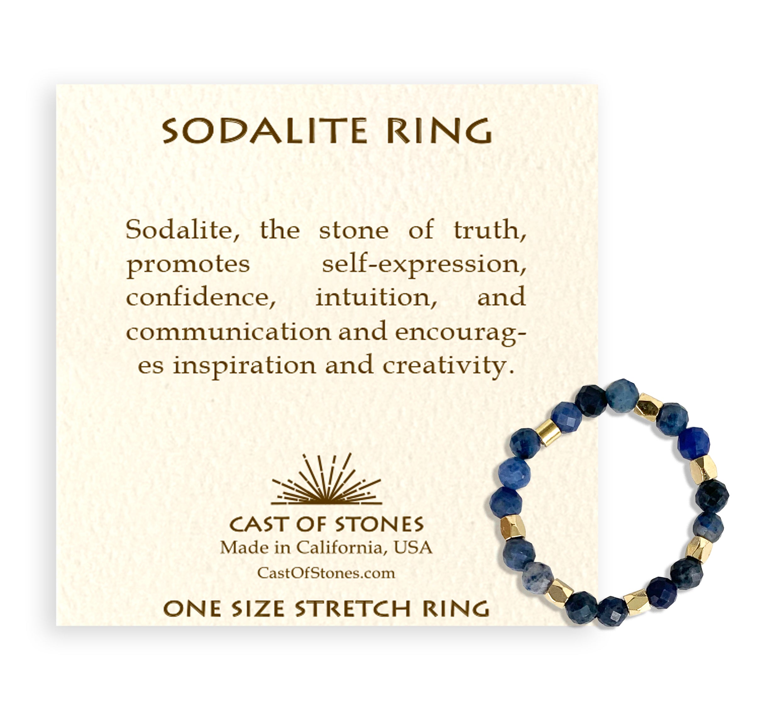 Sodalite Gemstone Ring