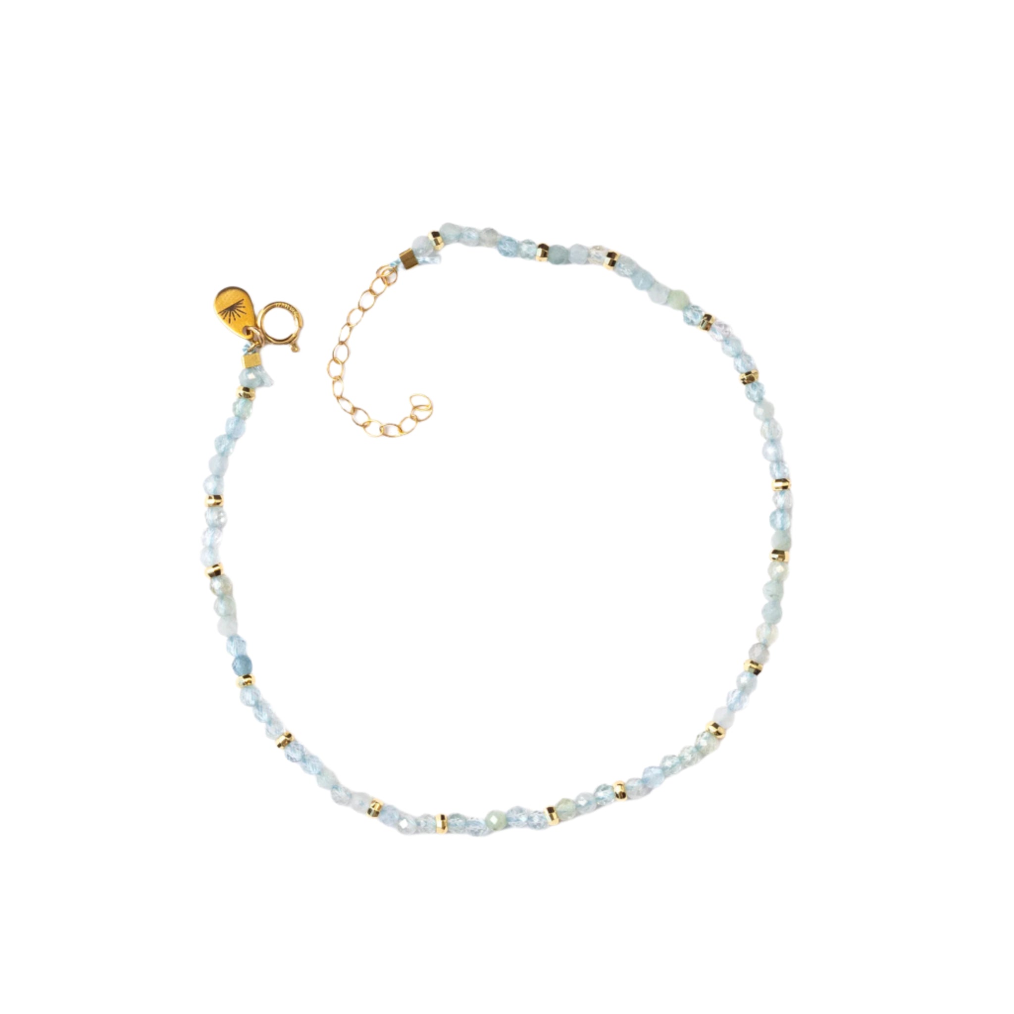 Aquamarine Gemstone Anklet