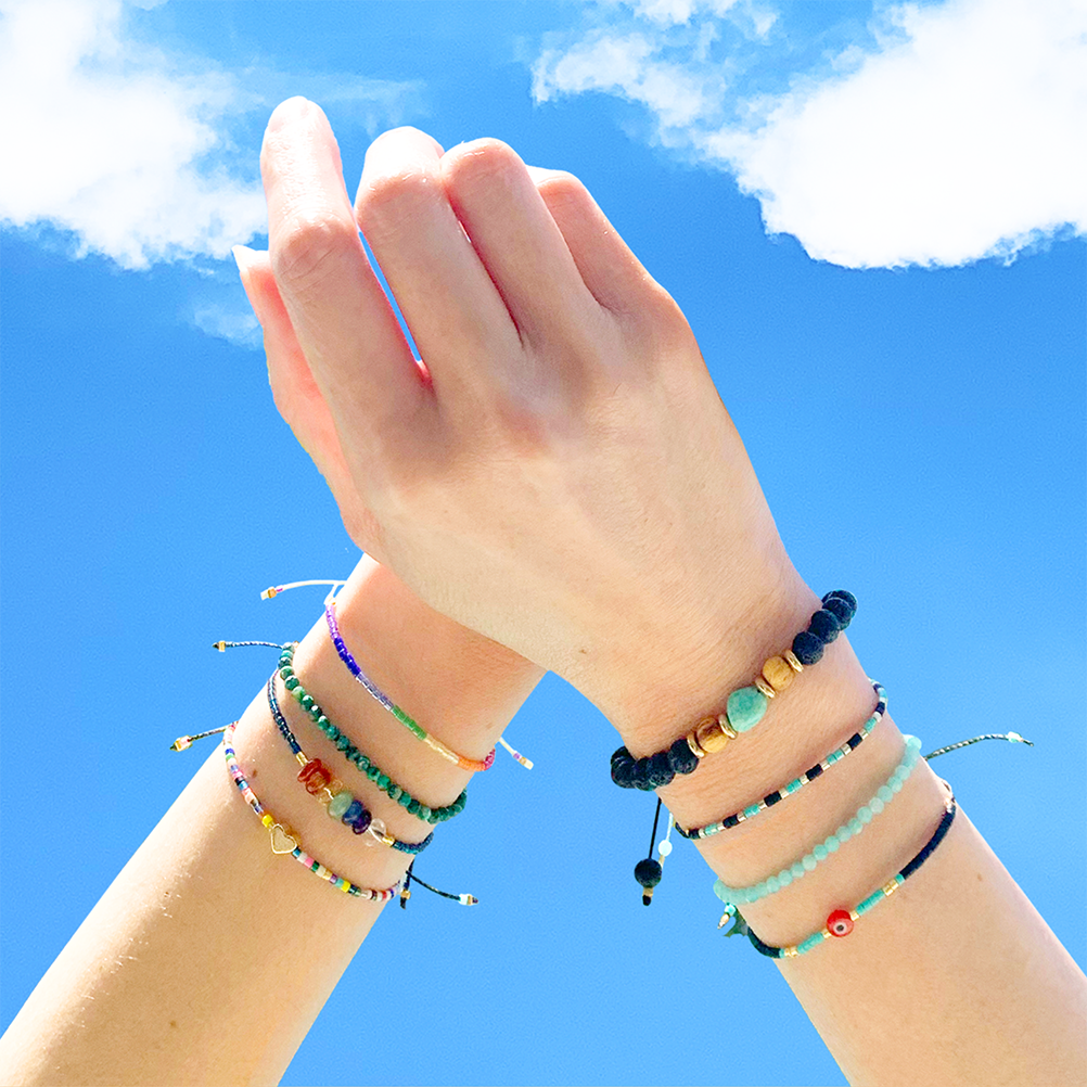 Intention Bracelet - Silver/Turquoise