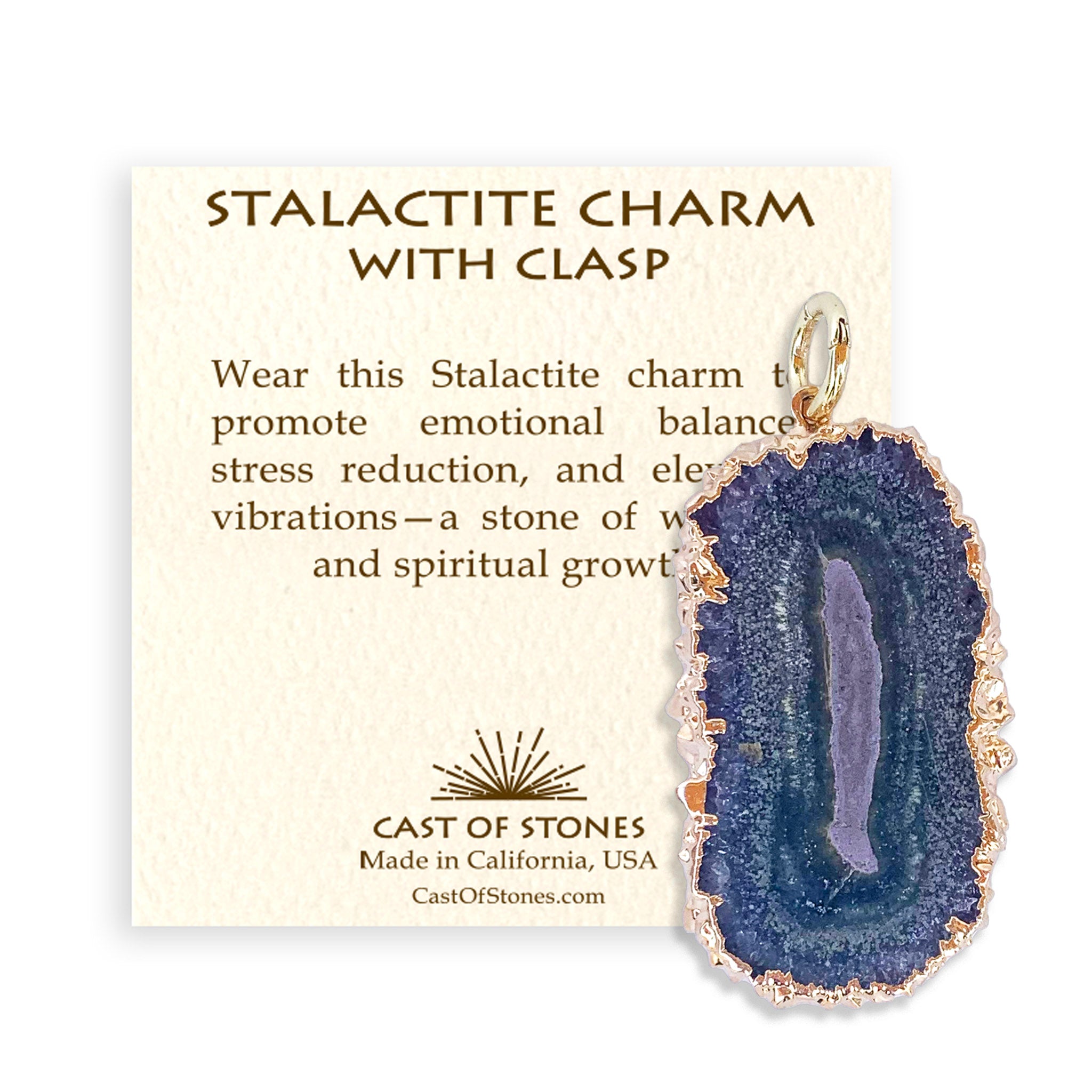 Stalactite Large Charm with Clasp