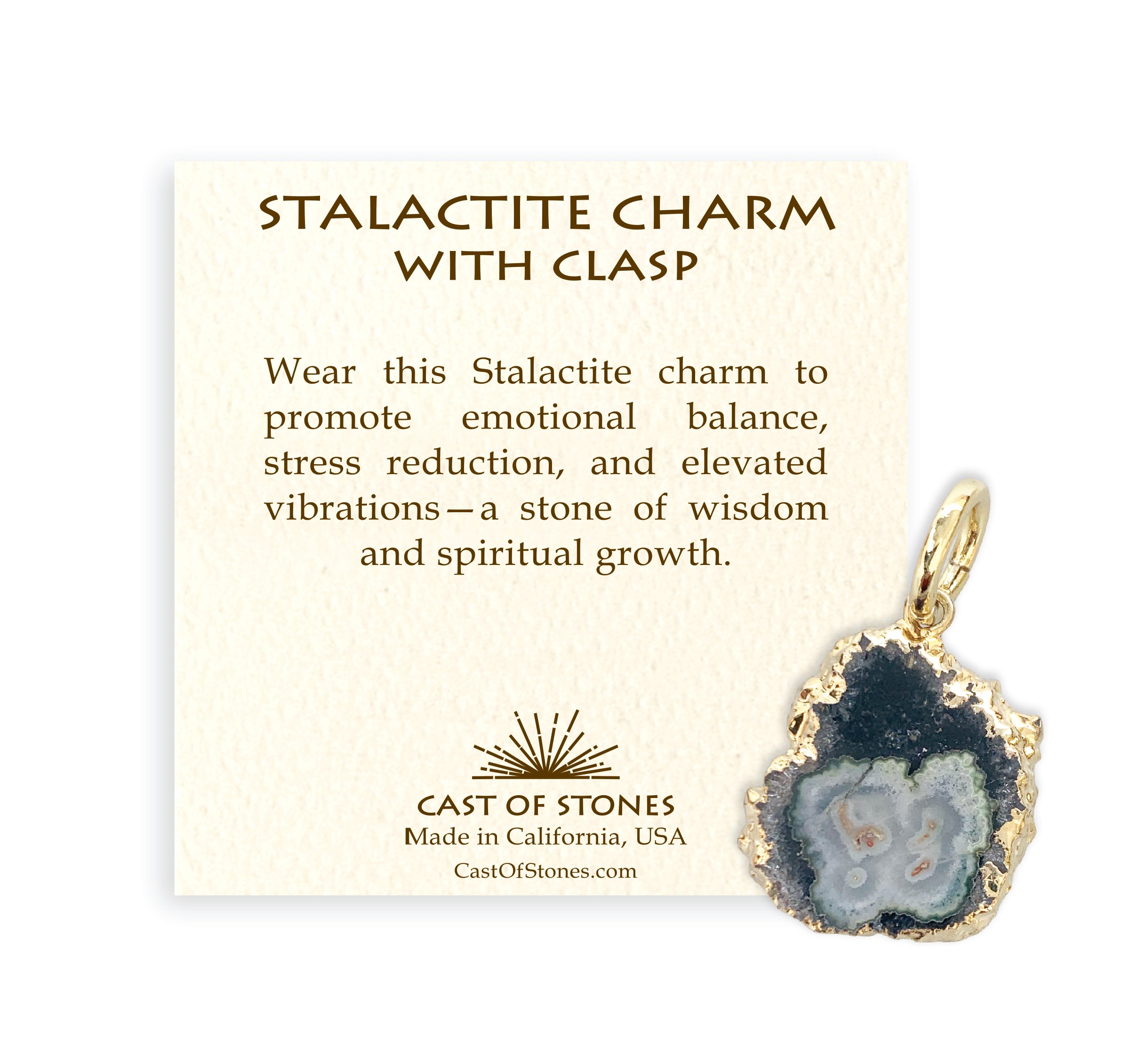 Cast-of-Stones-Stalactite-Medium-Charm-Clasp-with-Information-Card