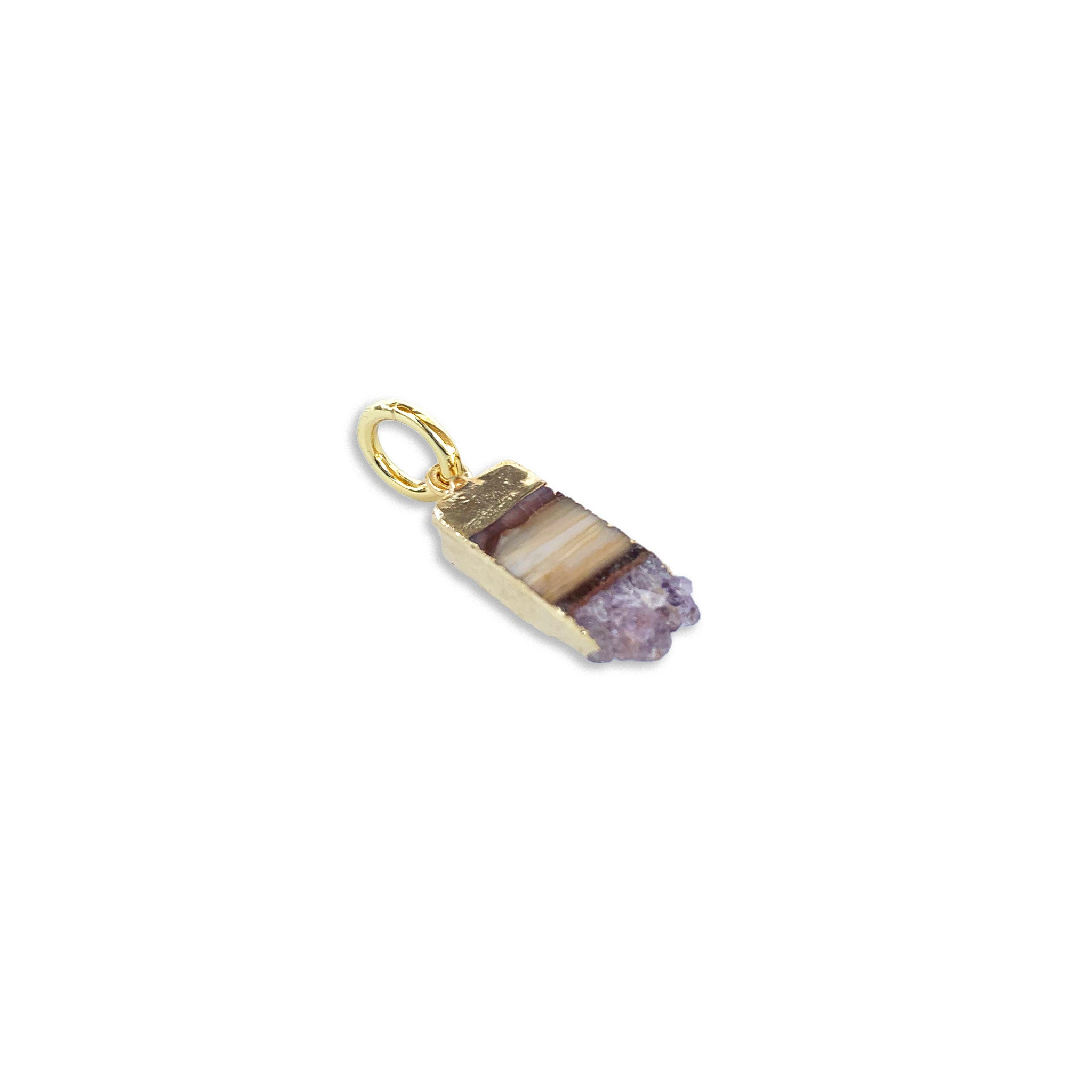 Stalactite Slice Pendant Charm