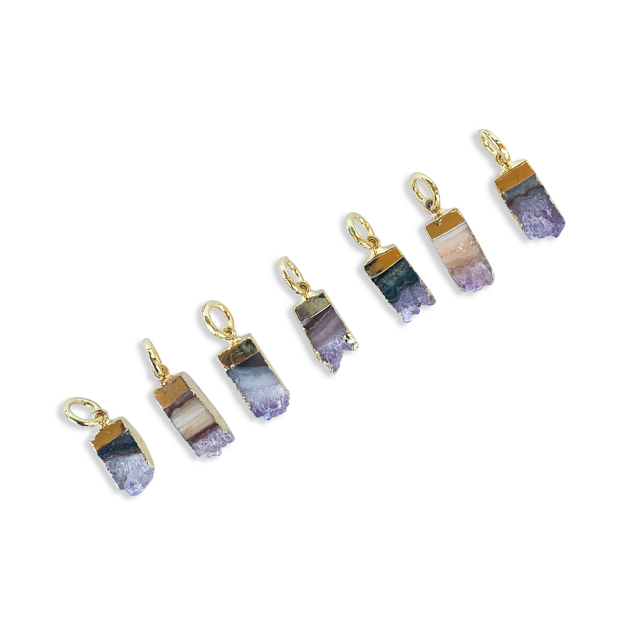Stalactite Slice Pendant Charm