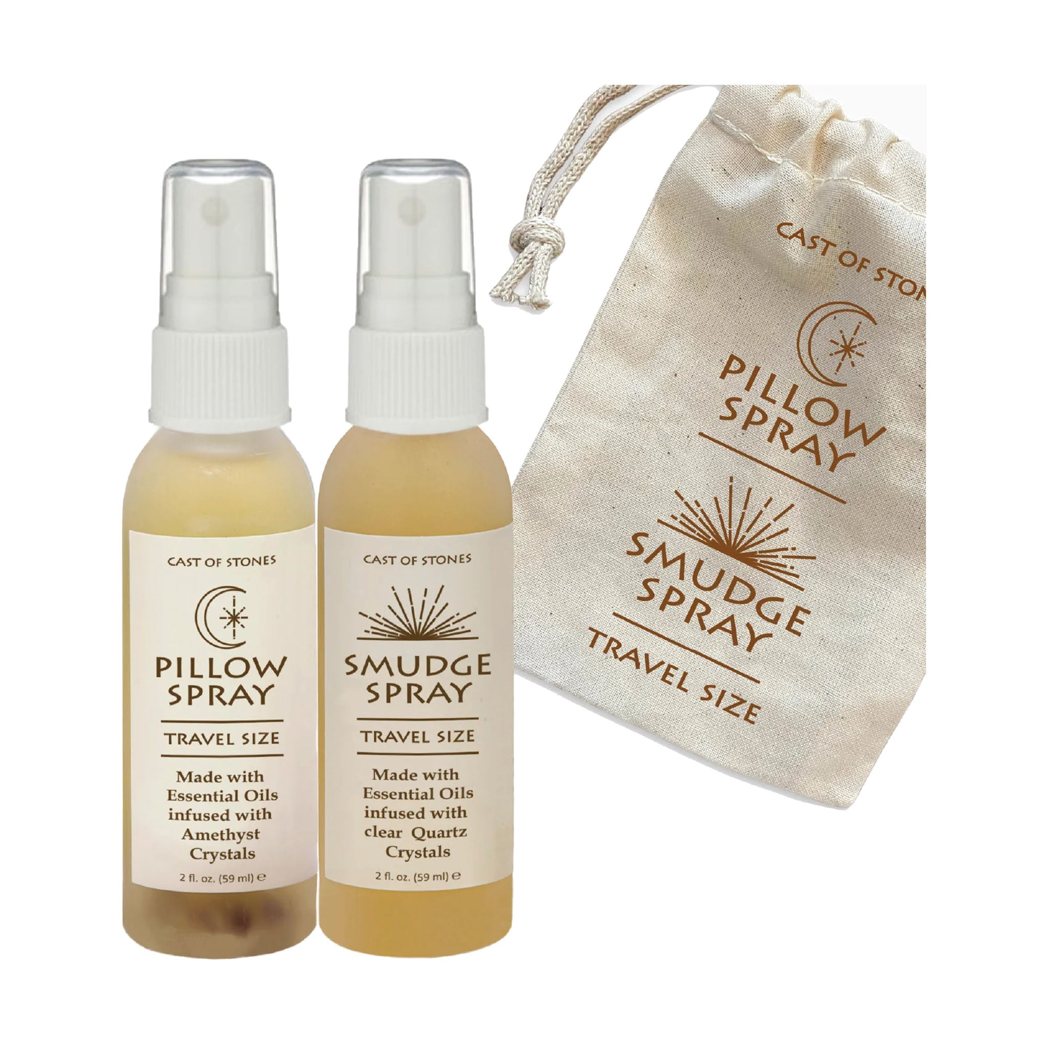 Travel Sprays - 2oz. Pillow and 2oz. Smudge Spray