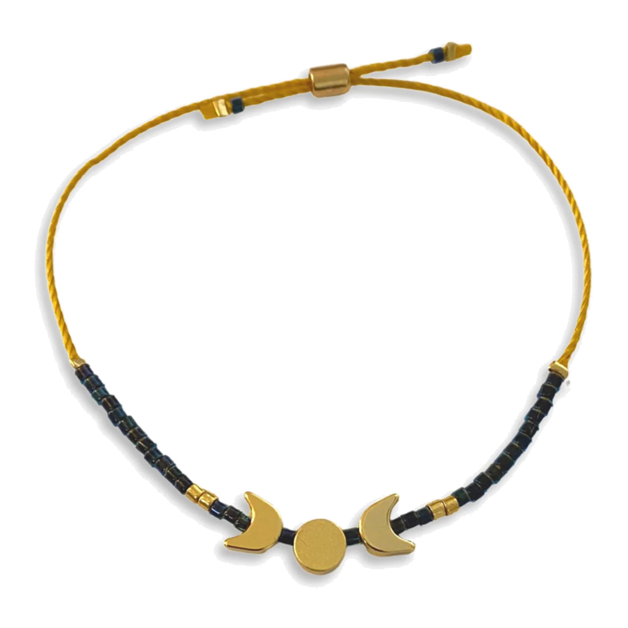 Triple Moon Bracelet - Midnight/Gold