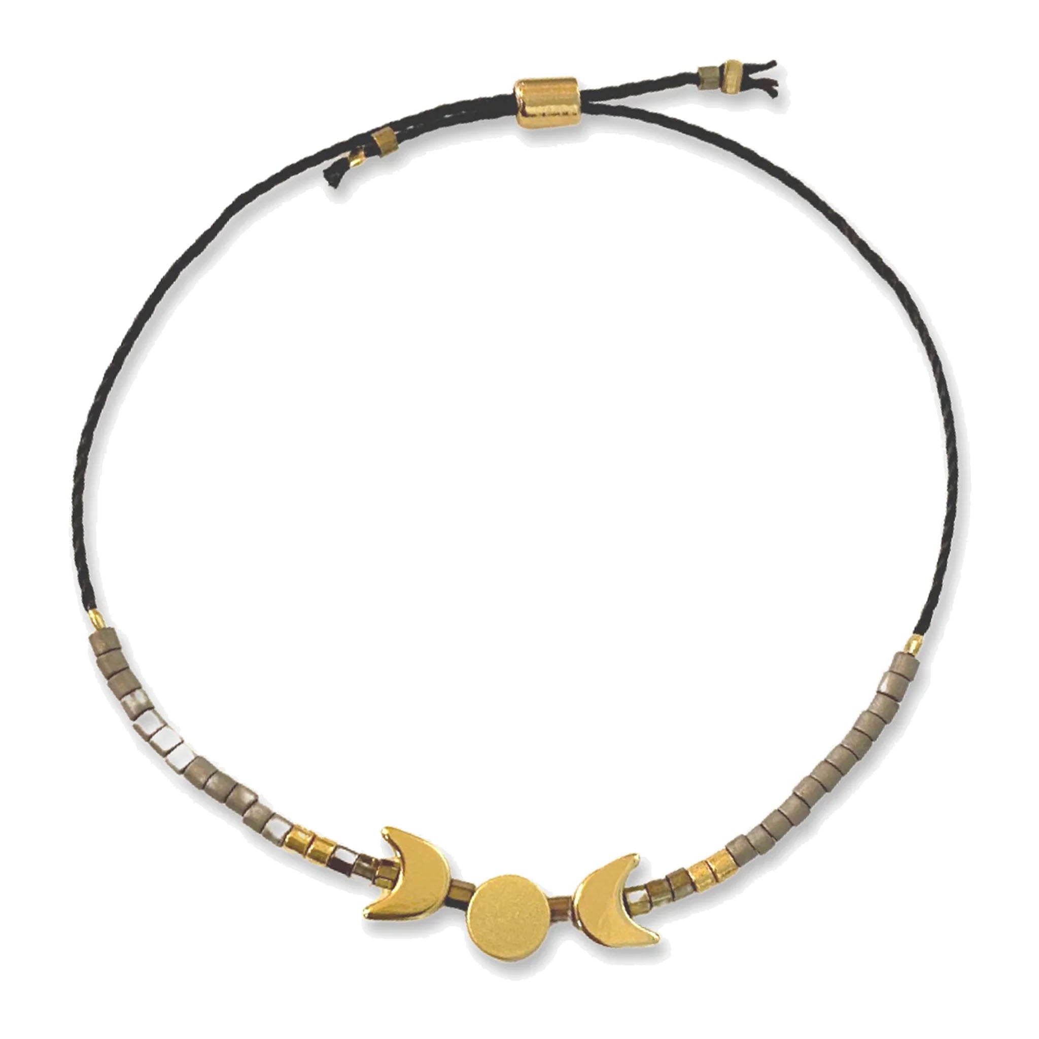 Triple Moon Bracelet - Neutral/Gold