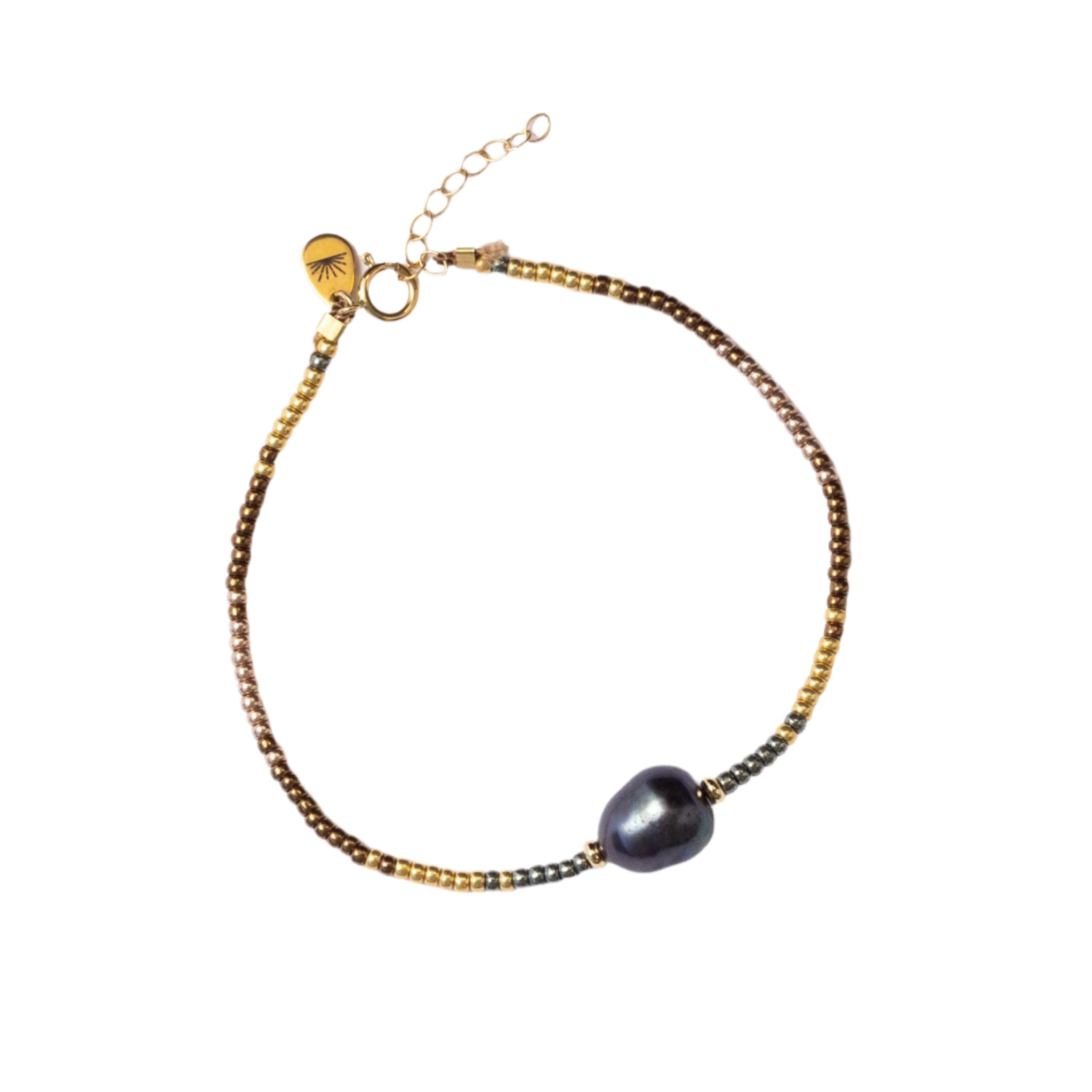 Wisdom & Grace Black Pearl Bracelet