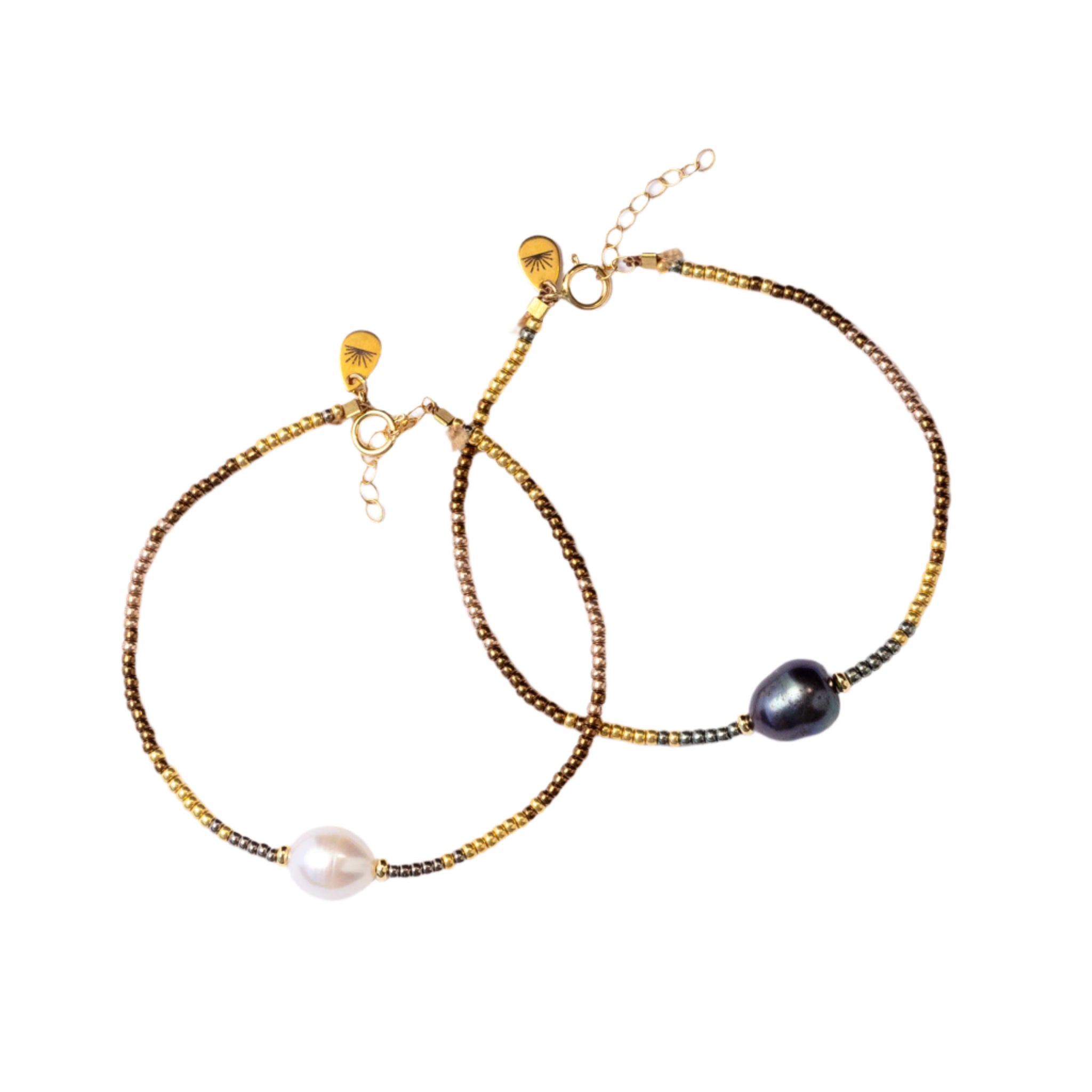 White Pearl Solitaire Bracelet