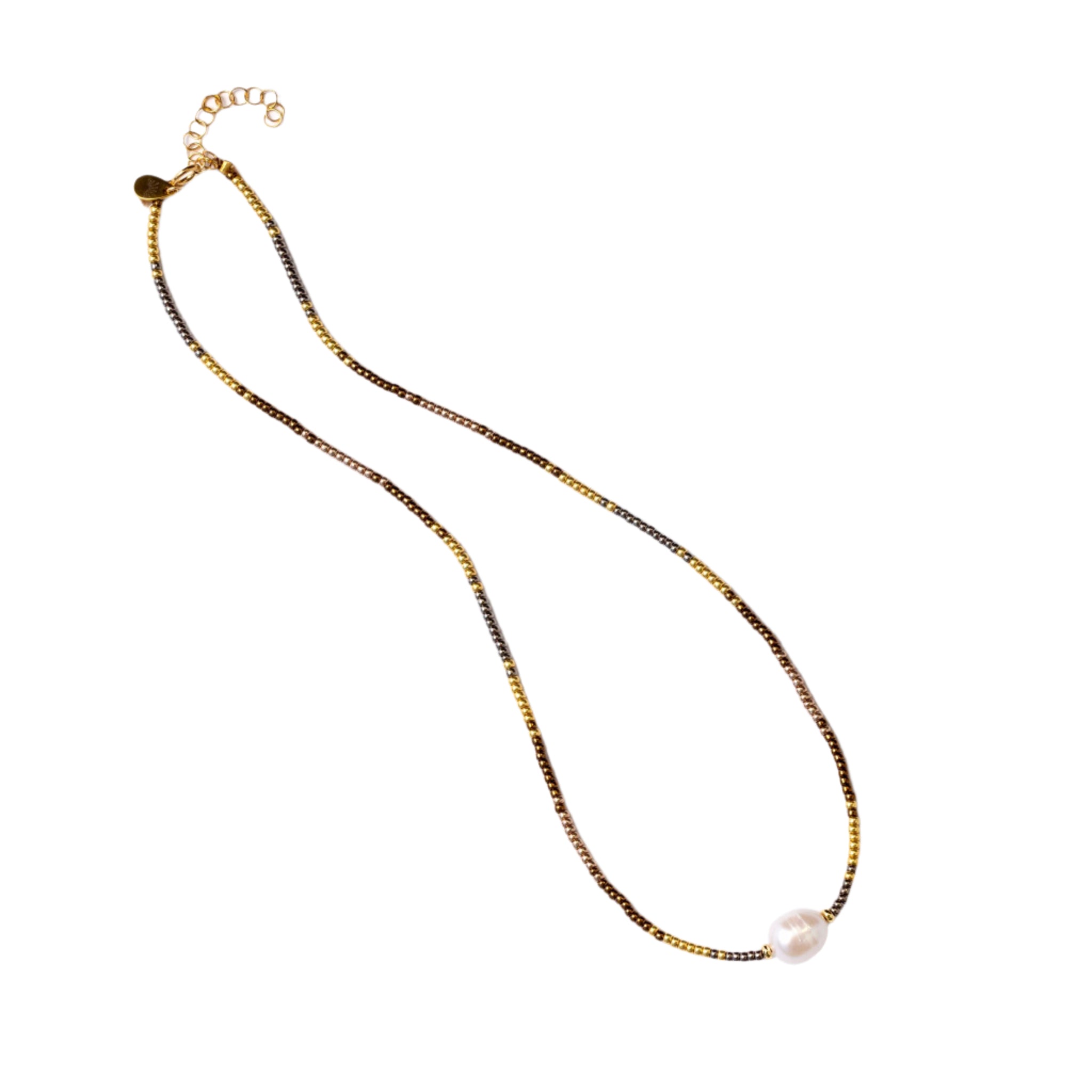 Wisdom & Grace White Pearl Necklace