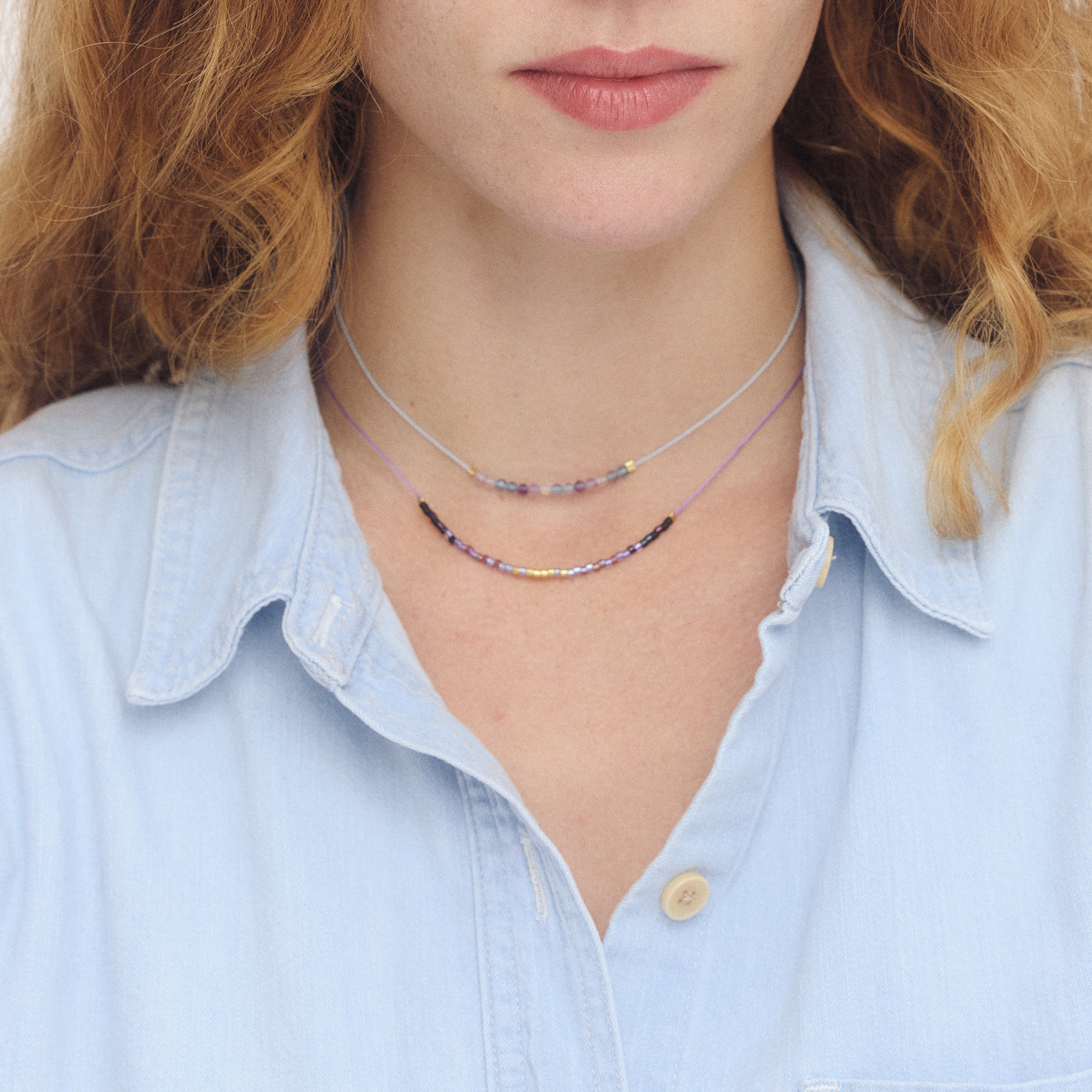 Fluorite Gemstone Necklace