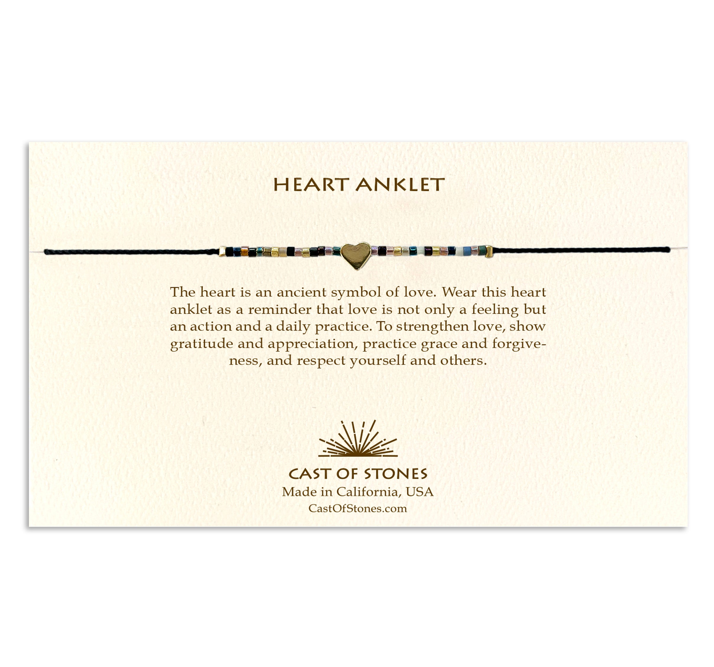 Heart Anklet - Neutral