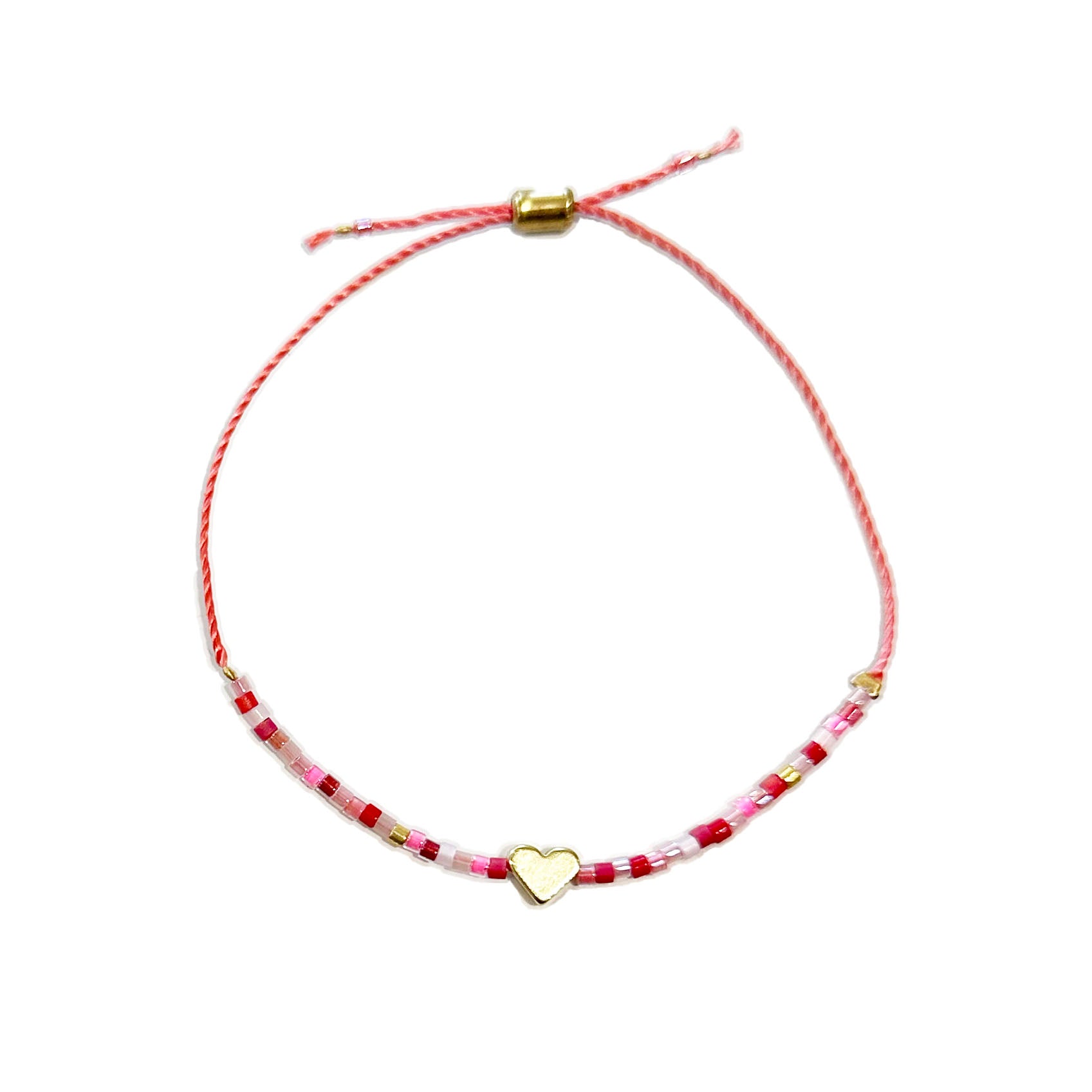 Heart Bracelet - Pink Candy