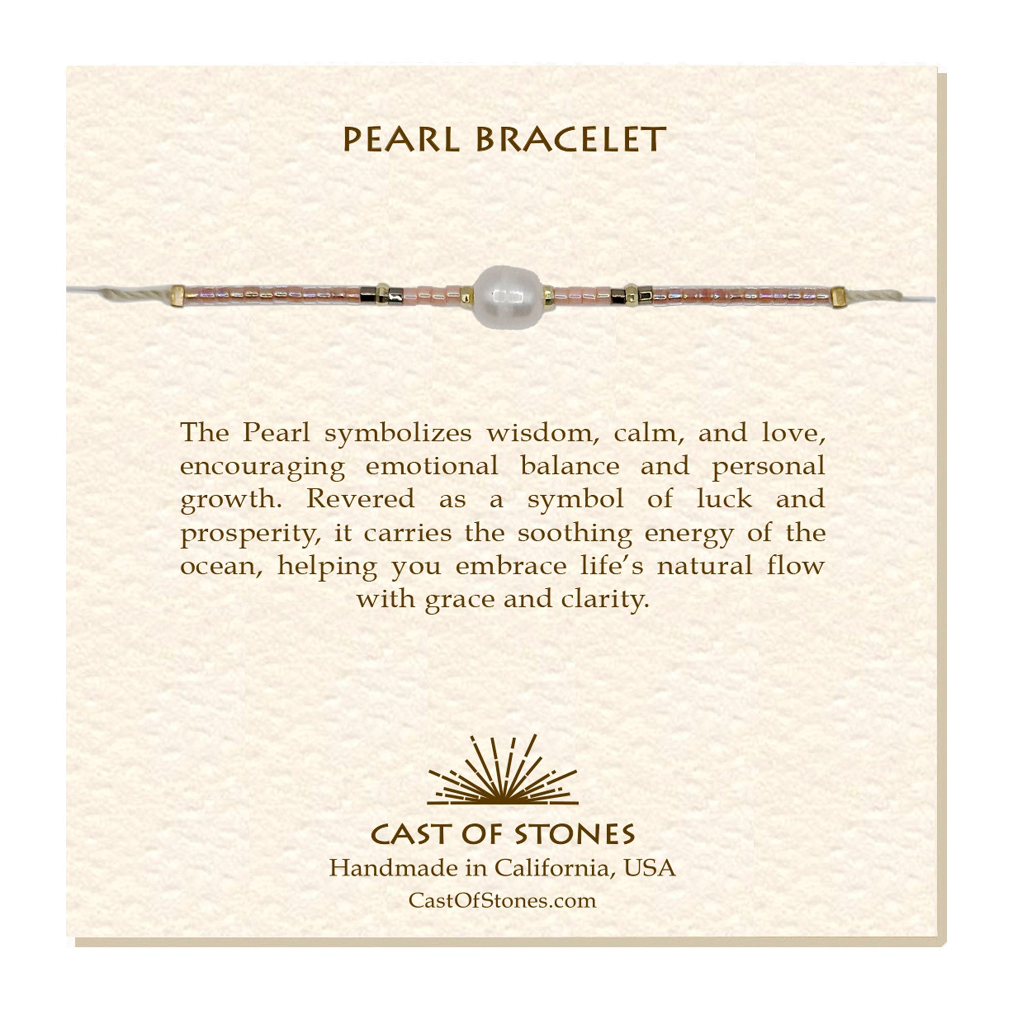 Pearl Bracelet - Shell Pink