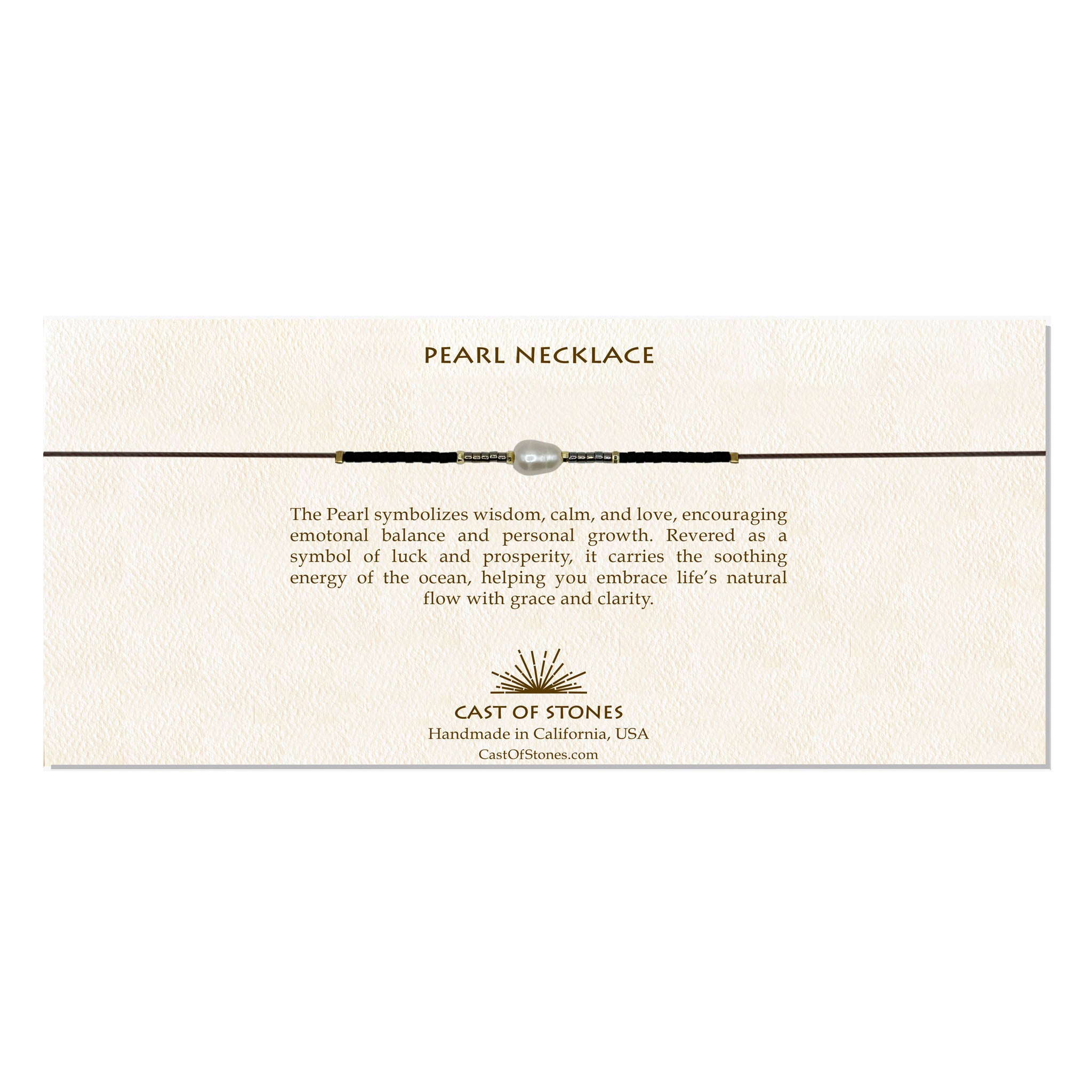 Pearl Necklace - Dark Neutral
