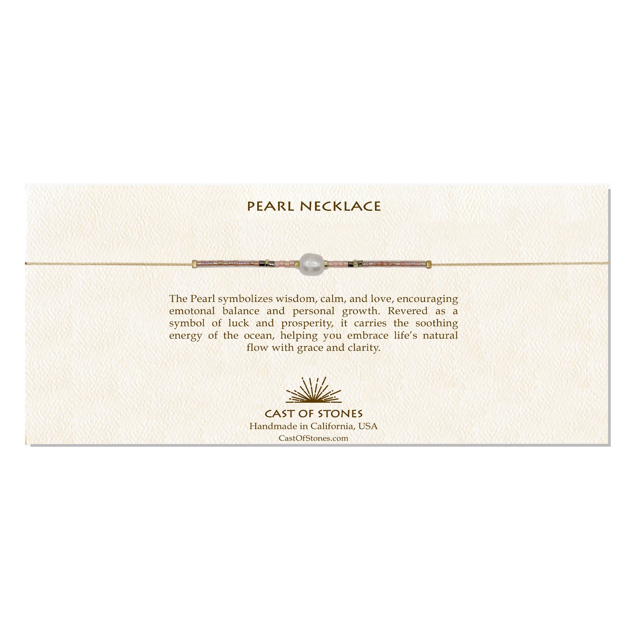Pearl Necklace - Shell Pink