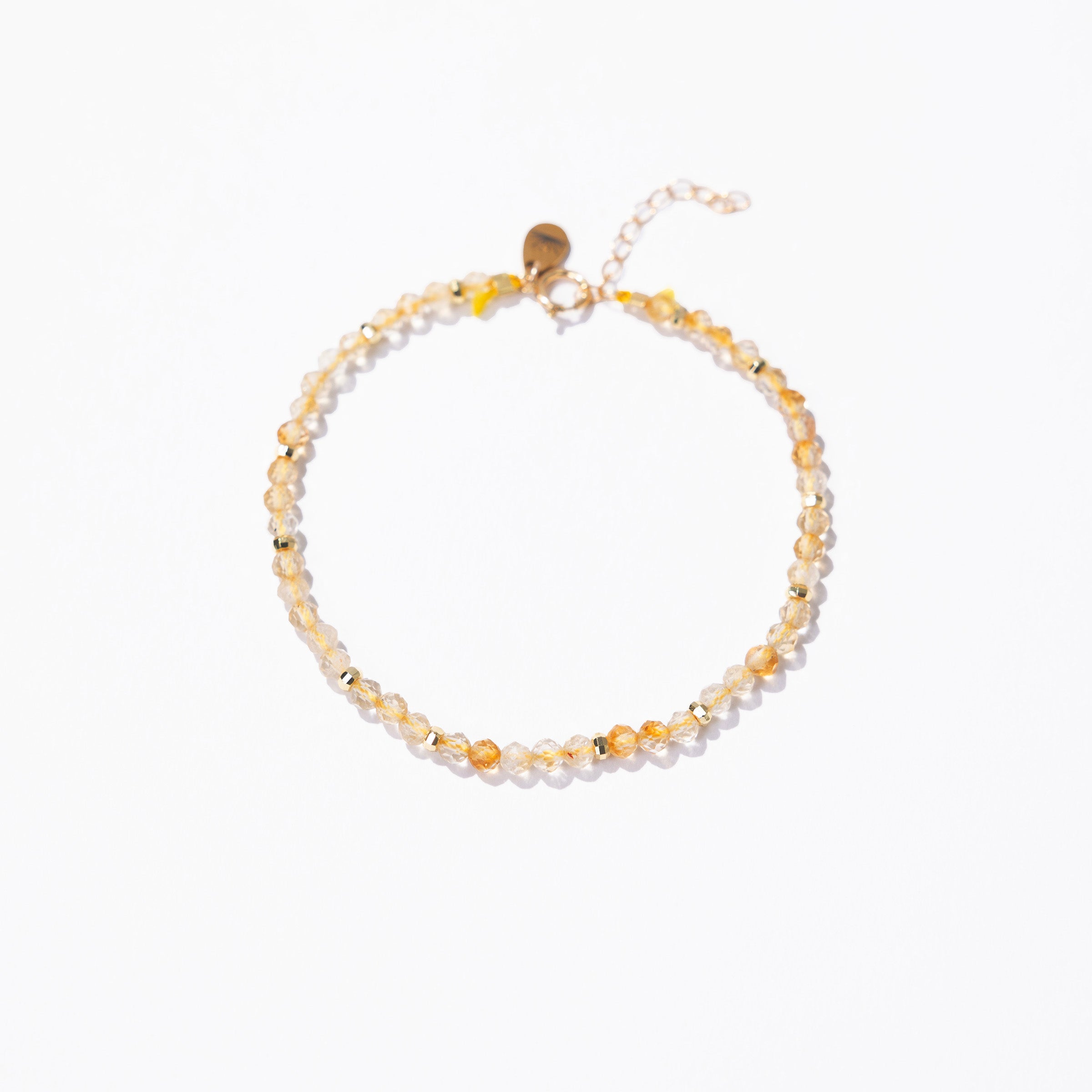 Citrine Faceted Gemstone Bracelet