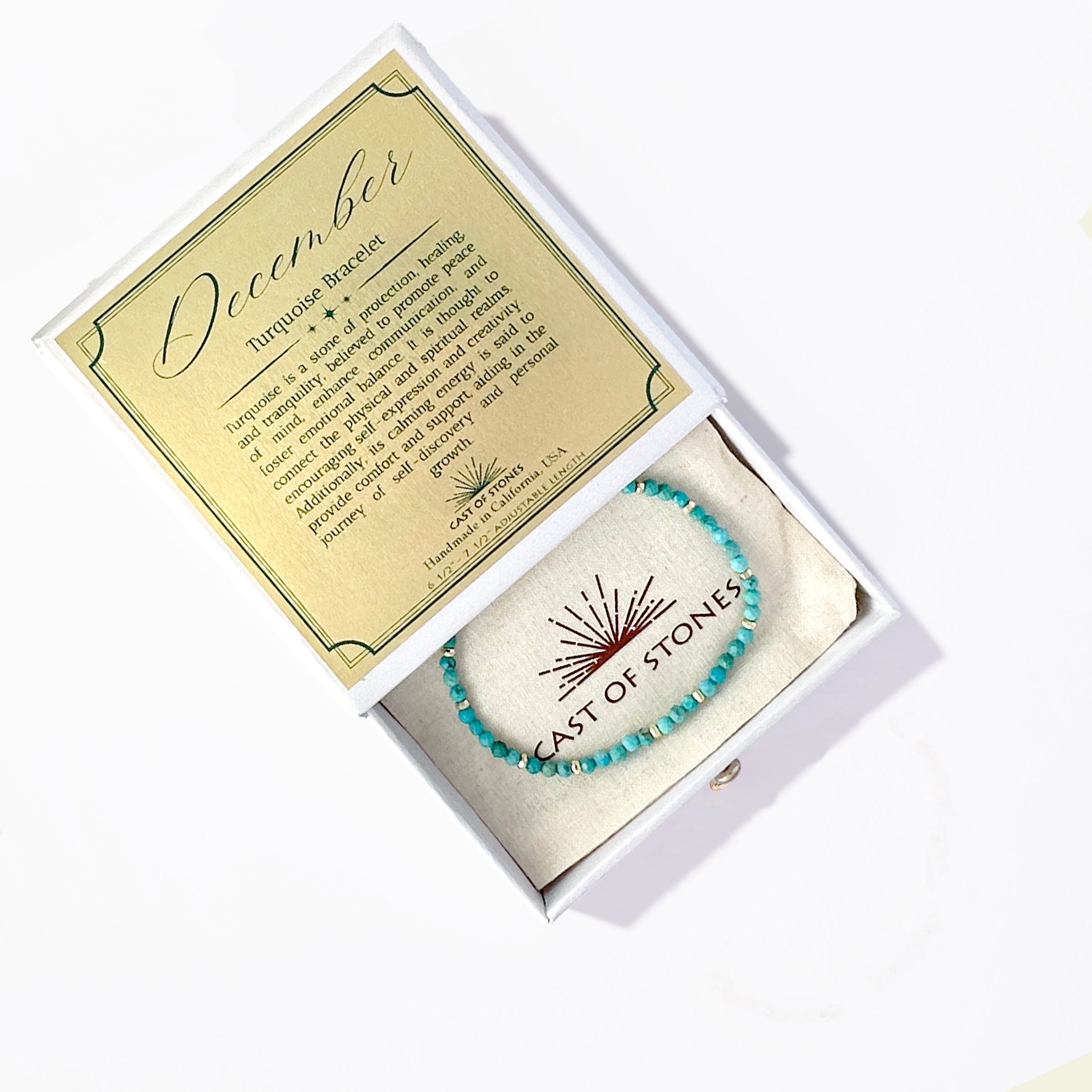 December Birthstone Bracelet - Turquoise