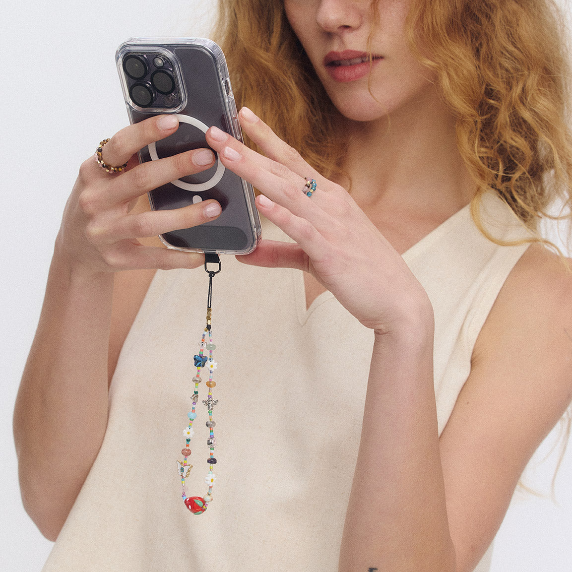 A Charmed Life Phone Wrist Strap - Garden Charm