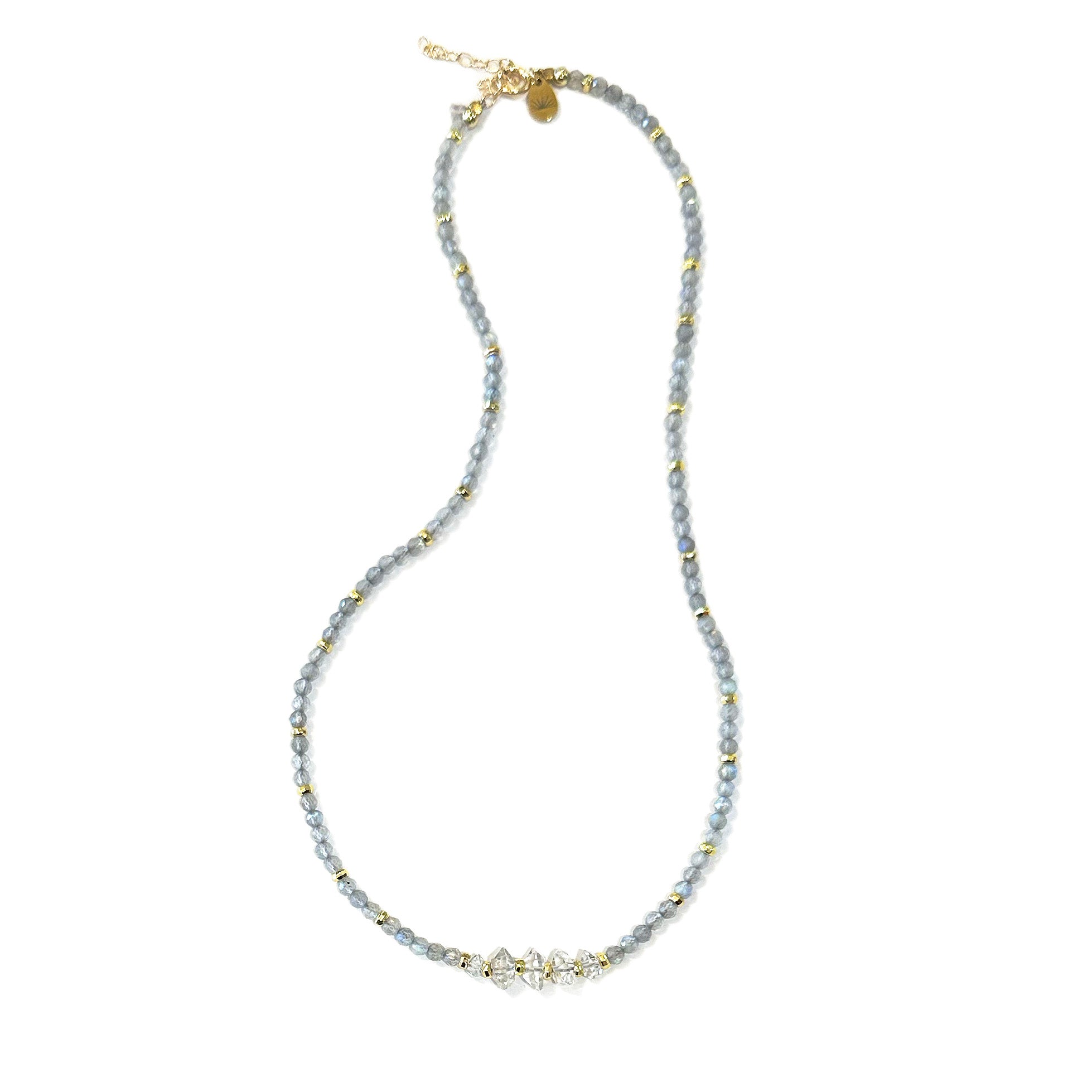 Herkimer Diamond and Labradorite Necklace